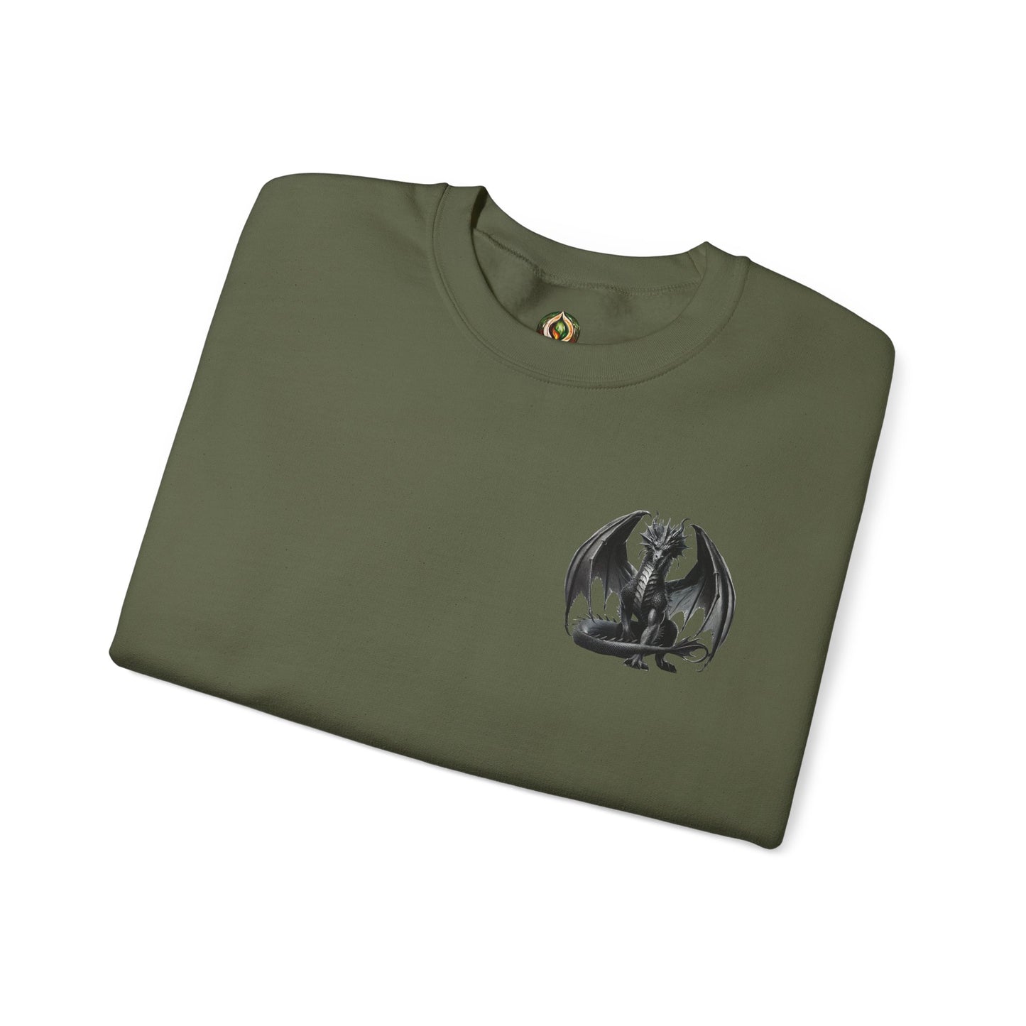 Dragon Emblem Unisex Crewneck Sweatshirt – Cozy Mythical Vibes 🐉