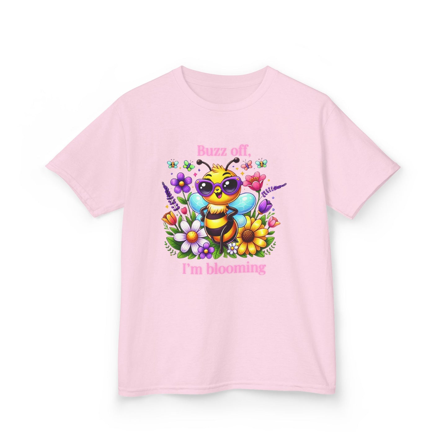 Buzz Off, I’m Blooming–Youth Tee (Night Bloom Edition)