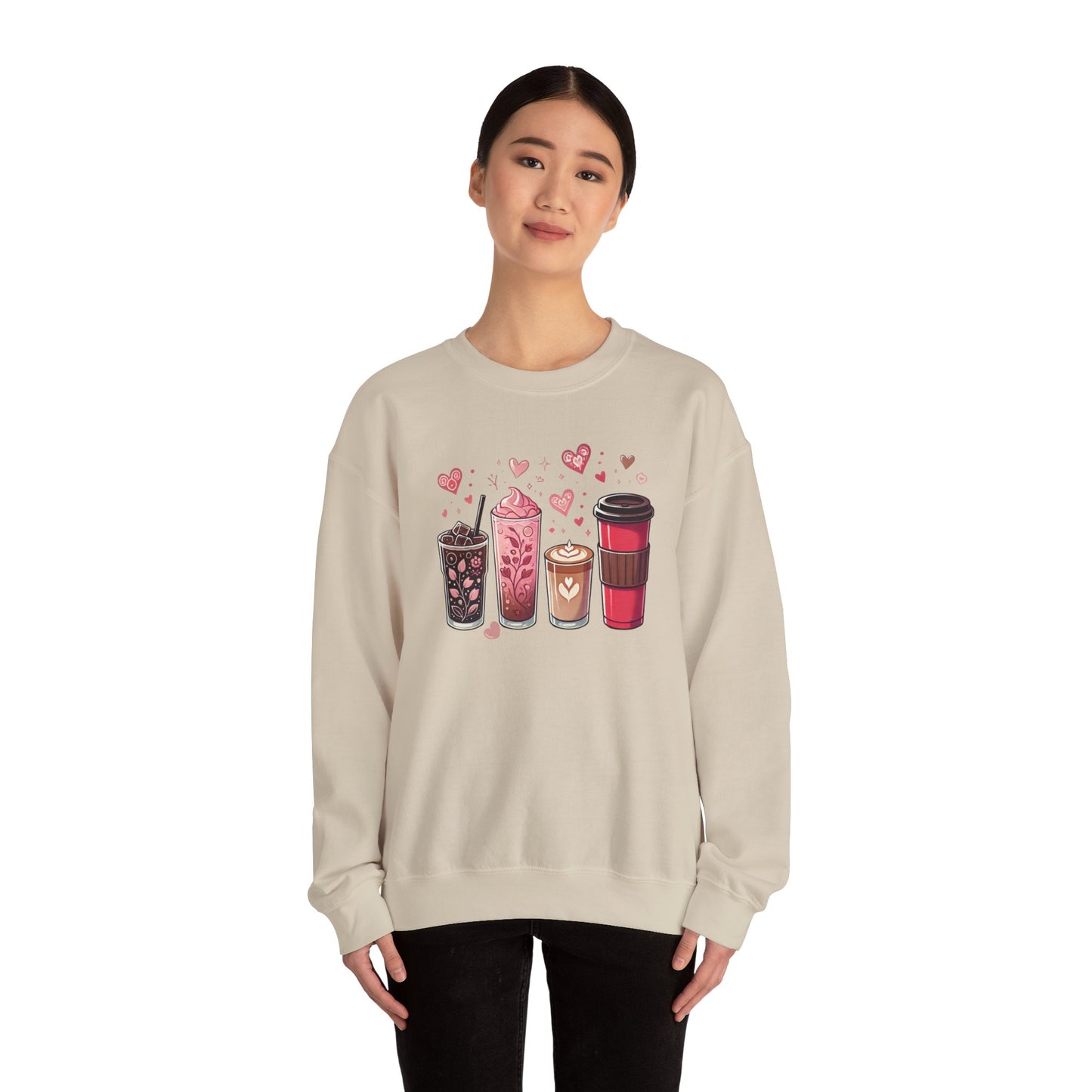 "Cup of Love" Coffee Lovers Crewneck