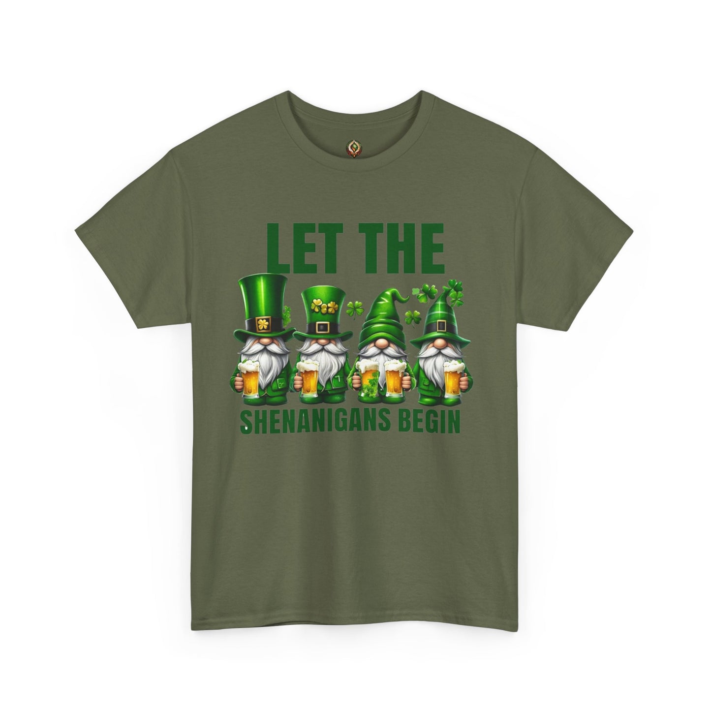 Let the Shenanigans Begin 🍀 Leprechaun Gnome St. Patrick’s Day Unisex Tee