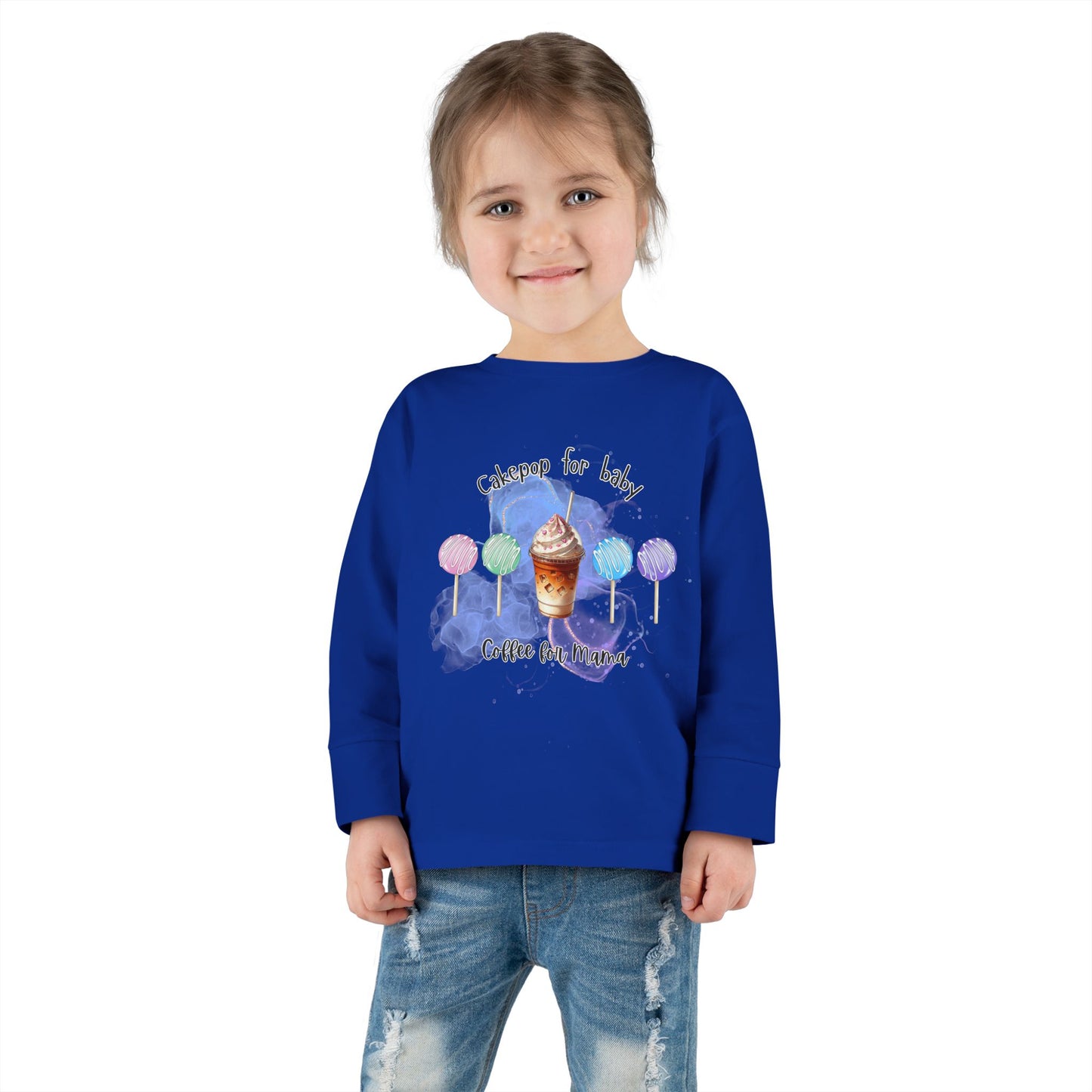 Cakepop & Coffee Toddler Long Sleeve Tee – Sweet Moments, Cozy Comfort