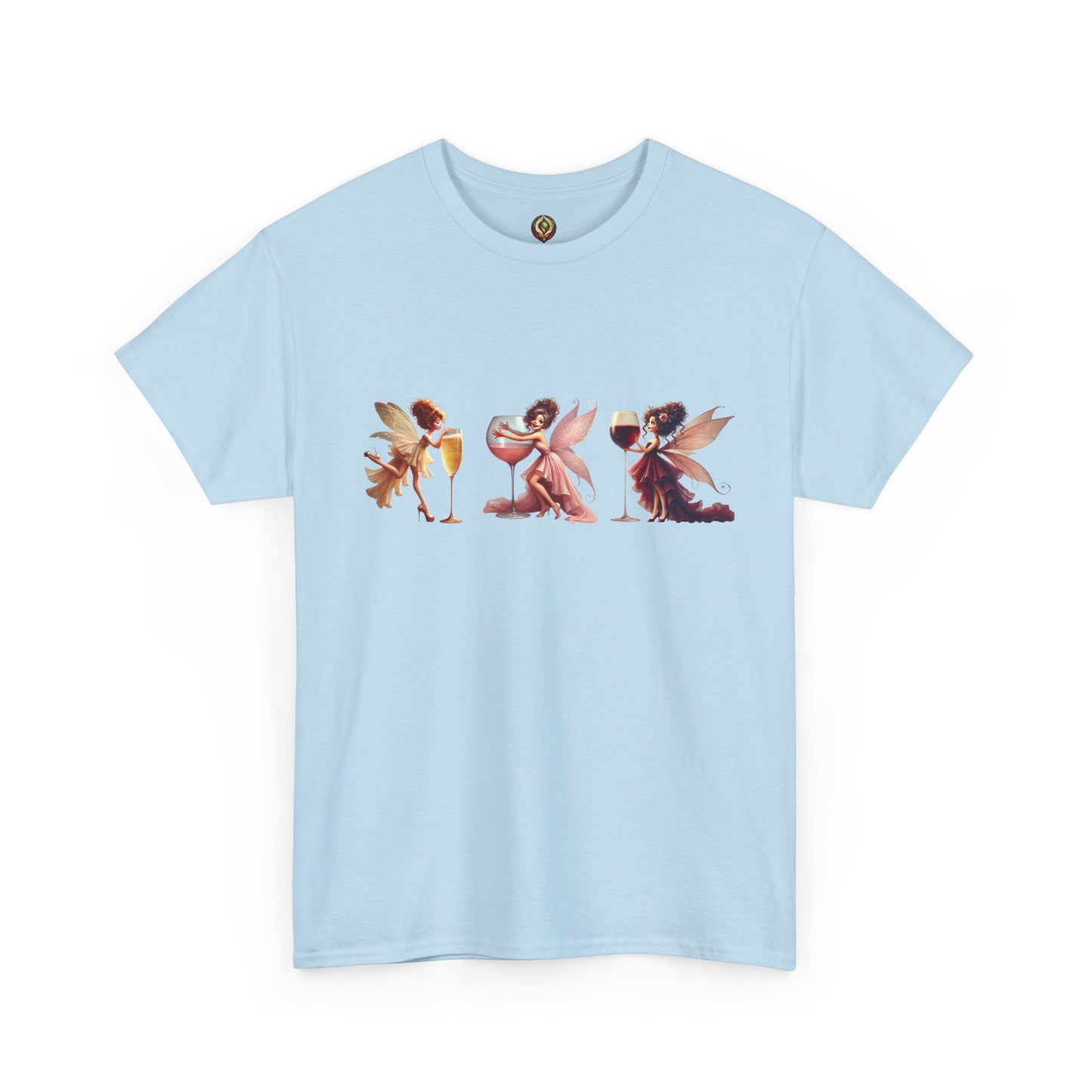 Spirited Sips & Whimsy Wings β Unisex Heavy Cotton Tee