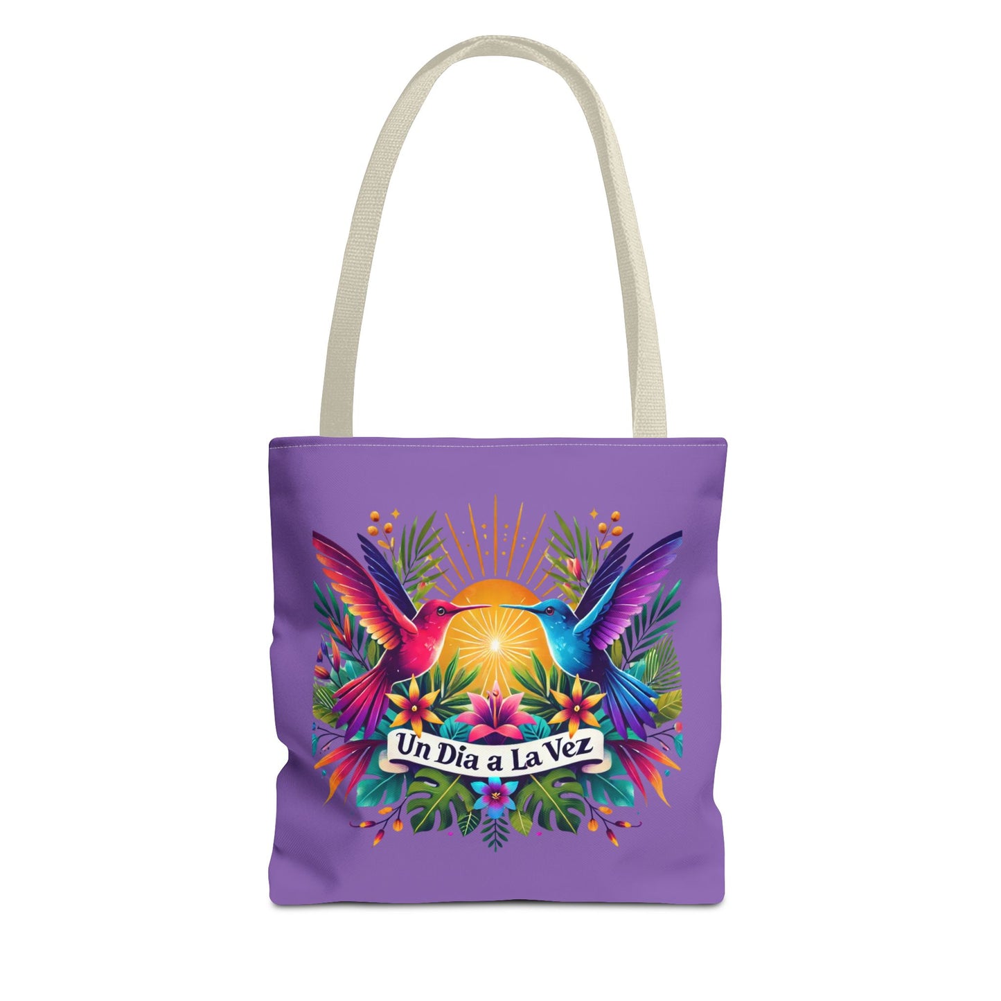 "Un Día a la Vez" Tropical Sunrise Tote Bag