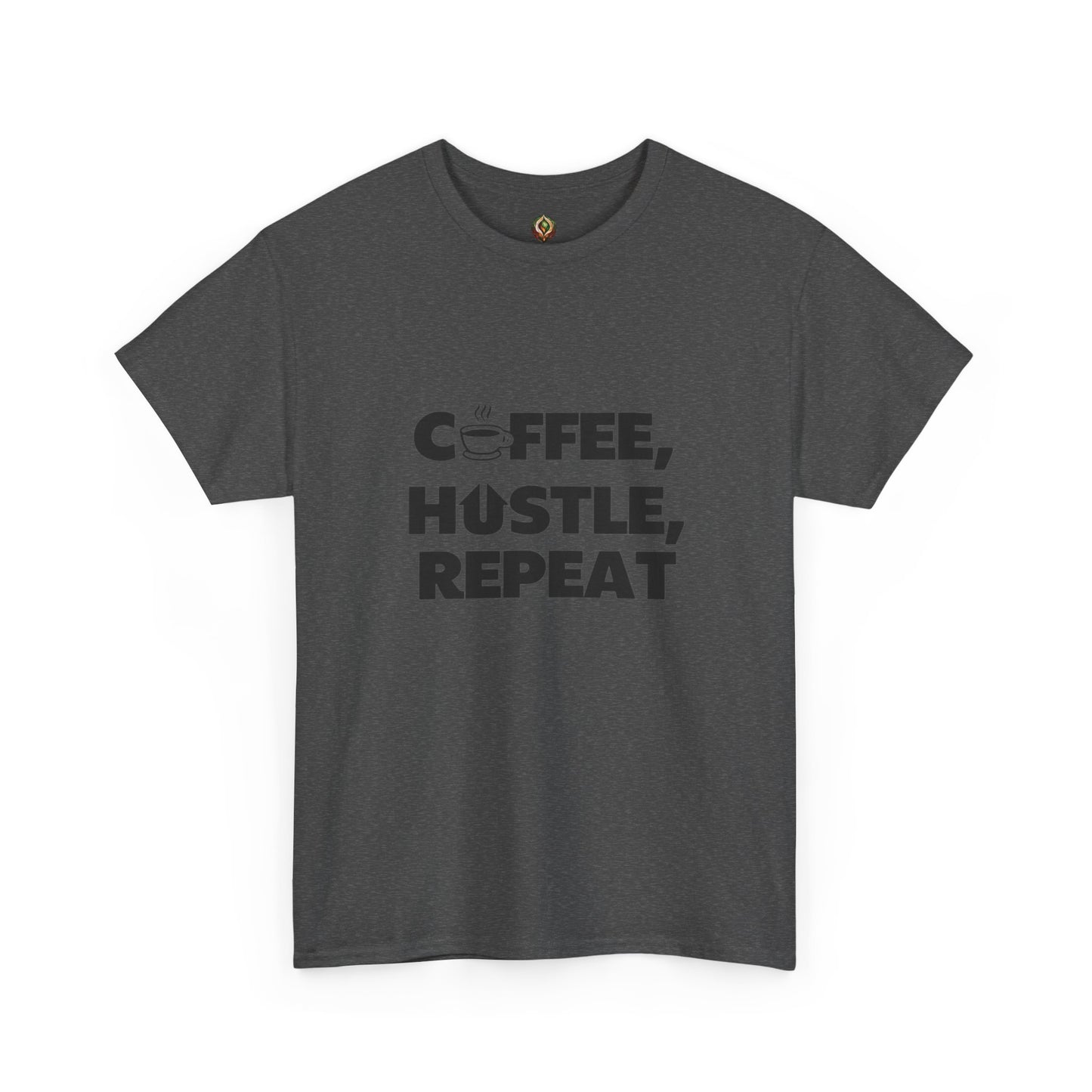 "Coffee, Hustle, Repeat" Unisex Heavy Cotton Tee
