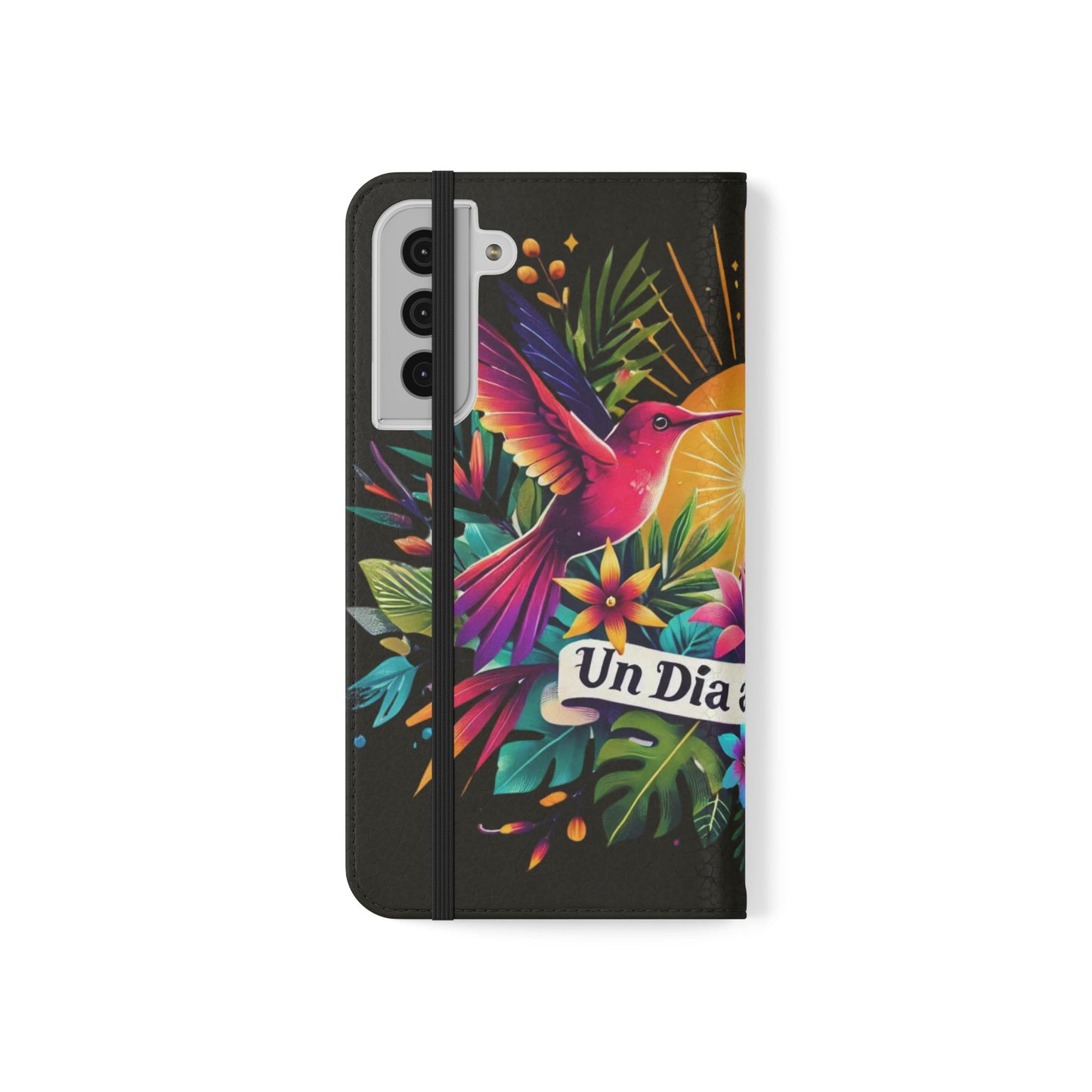 "Un Día a La Vez" Vibrant Midnight Flip Case