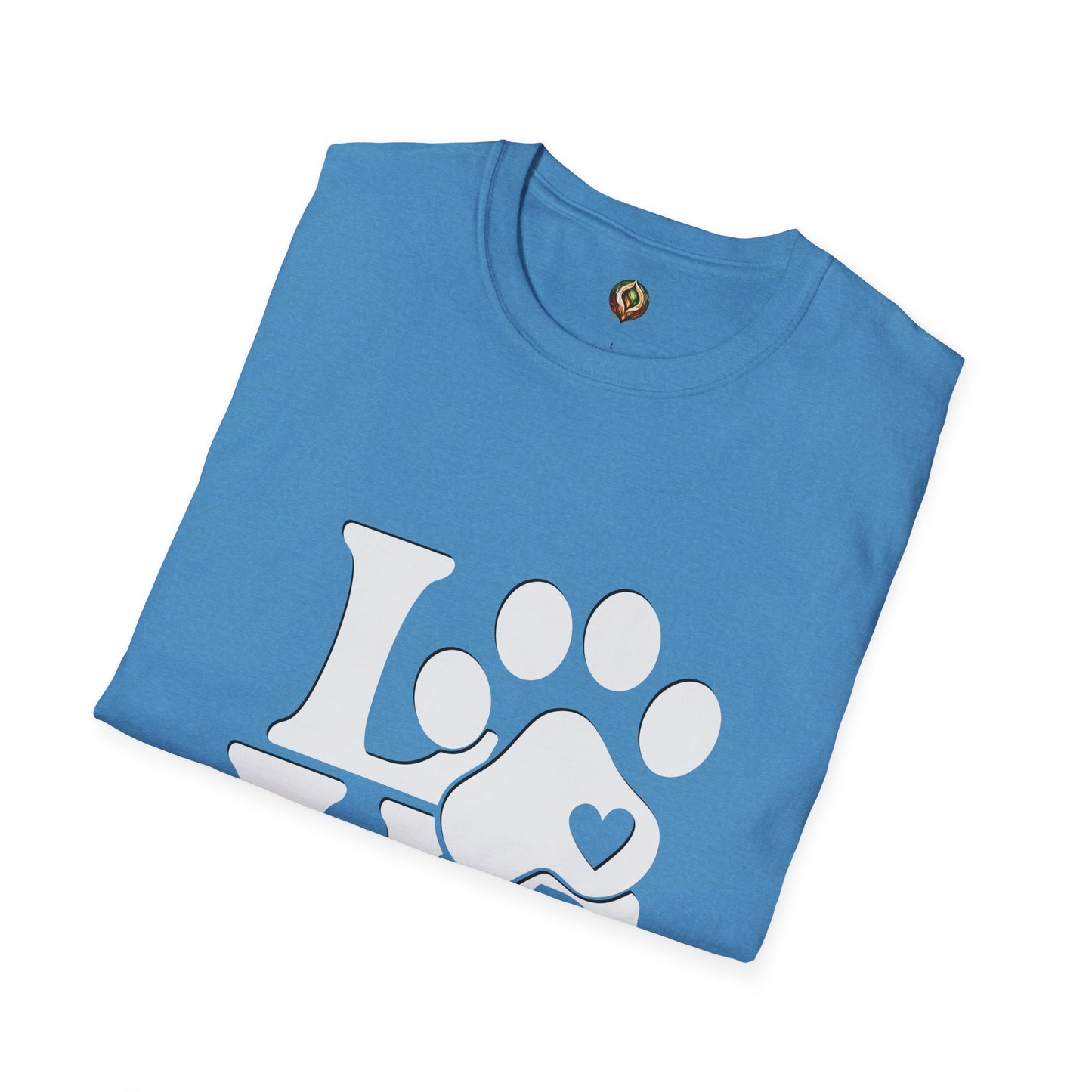 LOVE Paw Print Unisex Softstyle T-Shirt