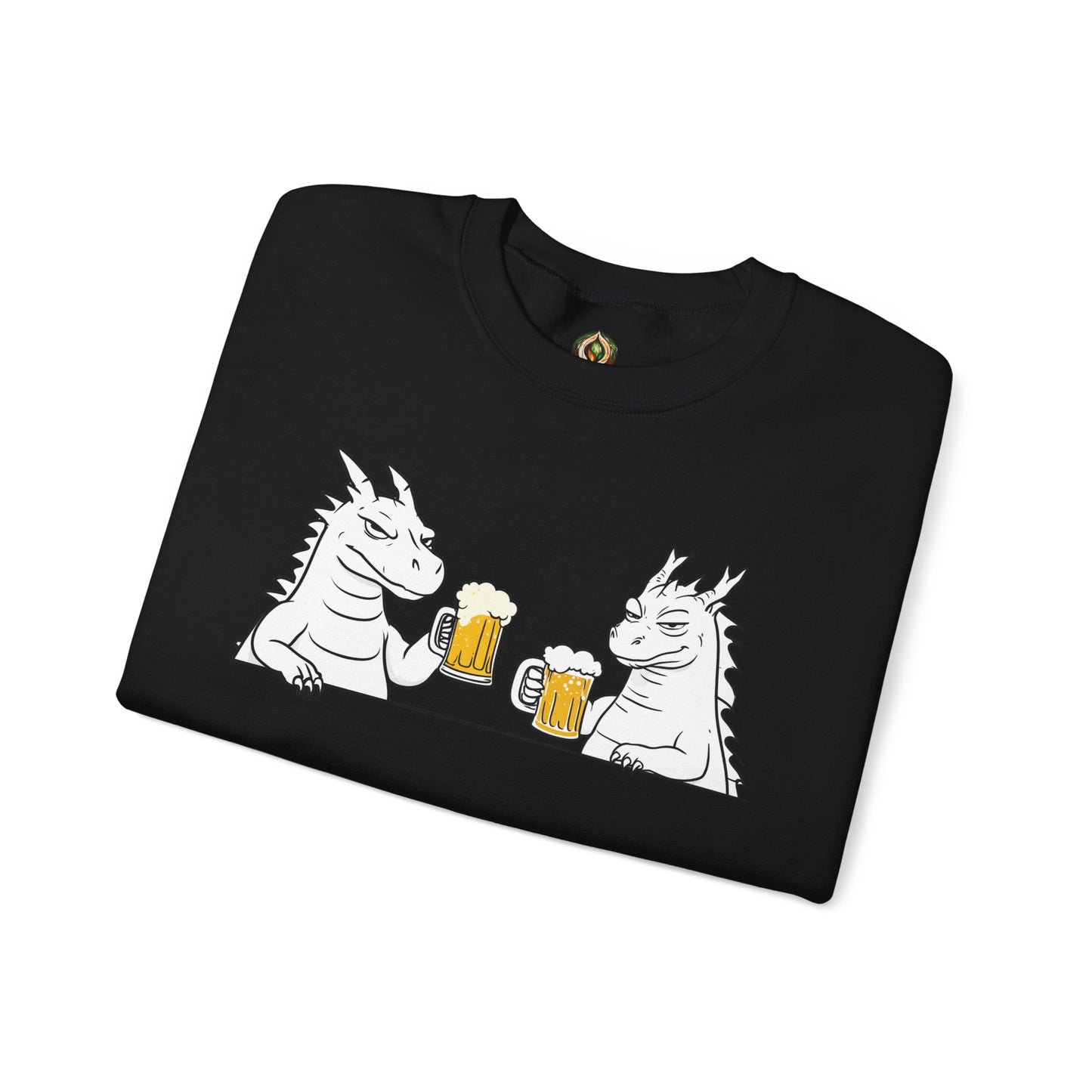 Dragon Cheers Crewneck Sweatshirt β Cozy, Quirky, and Brew-tiful π»π