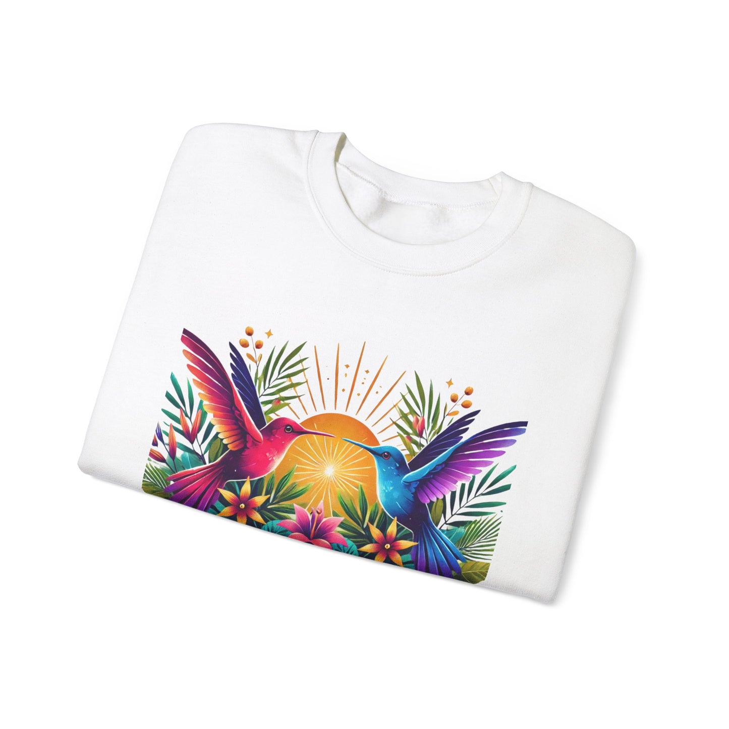 "Un Día a La Vez" Tropical Sunrise Crewneck Sweatshirt