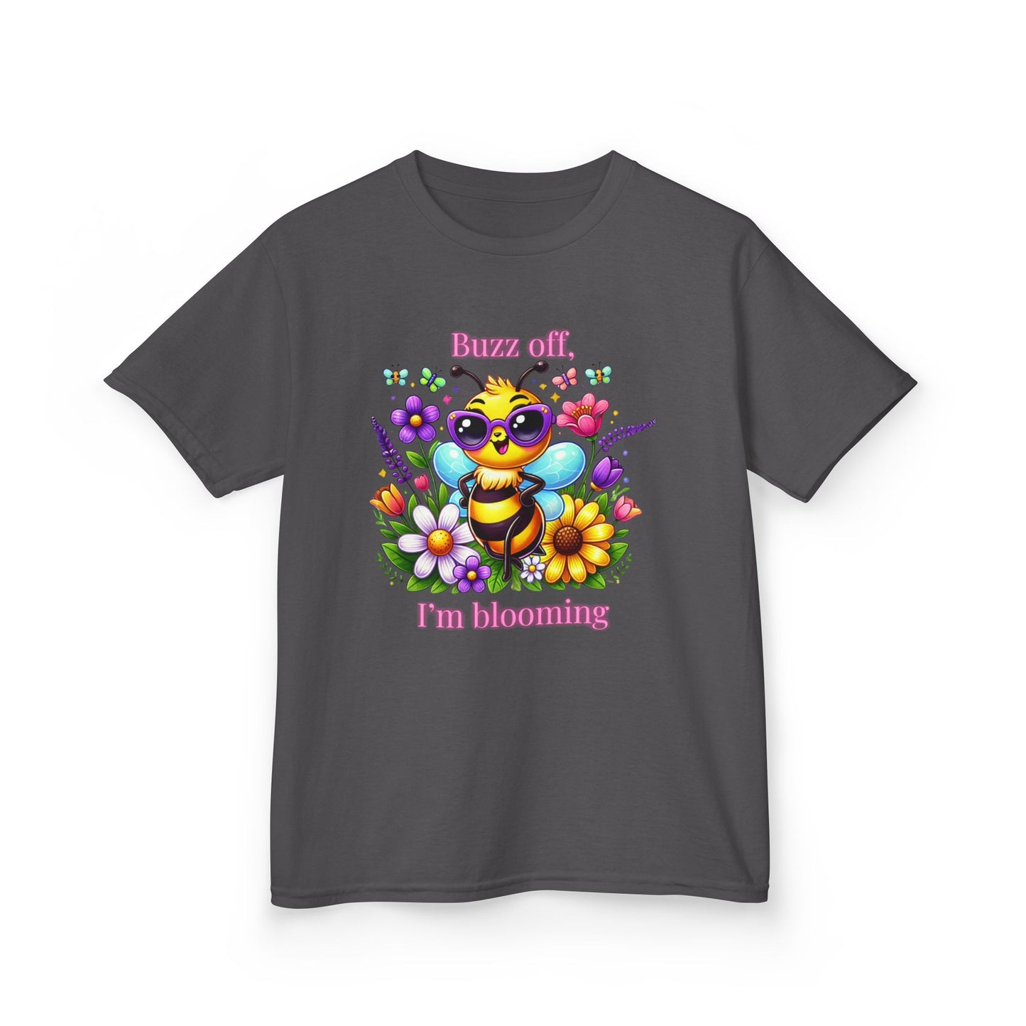 Buzz Off, I’m Blooming–Youth Tee (Night Bloom Edition)
