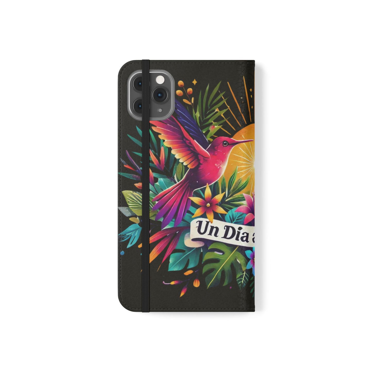 "Un Día a La Vez" Vibrant Midnight Flip Case