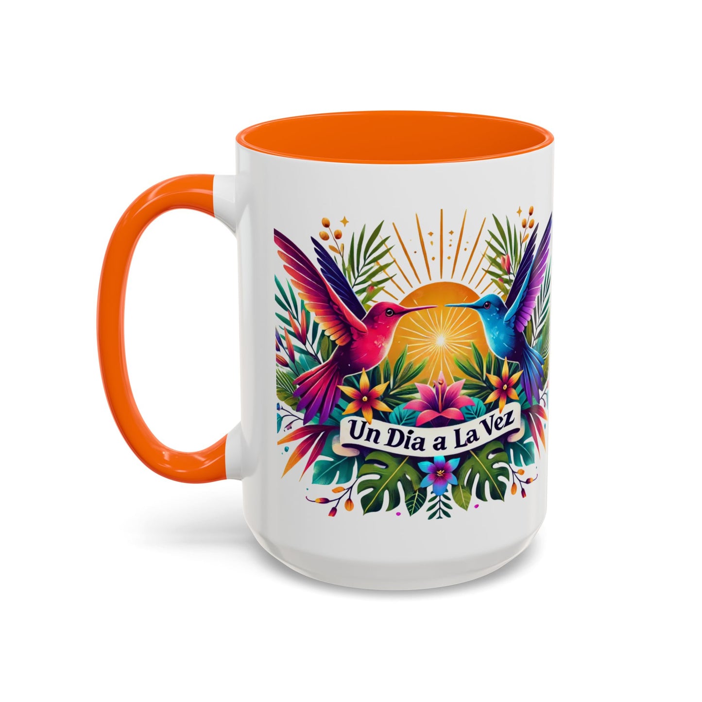 "Un Día a la Vez" Accent Coffee Mug (11oz, 15oz)