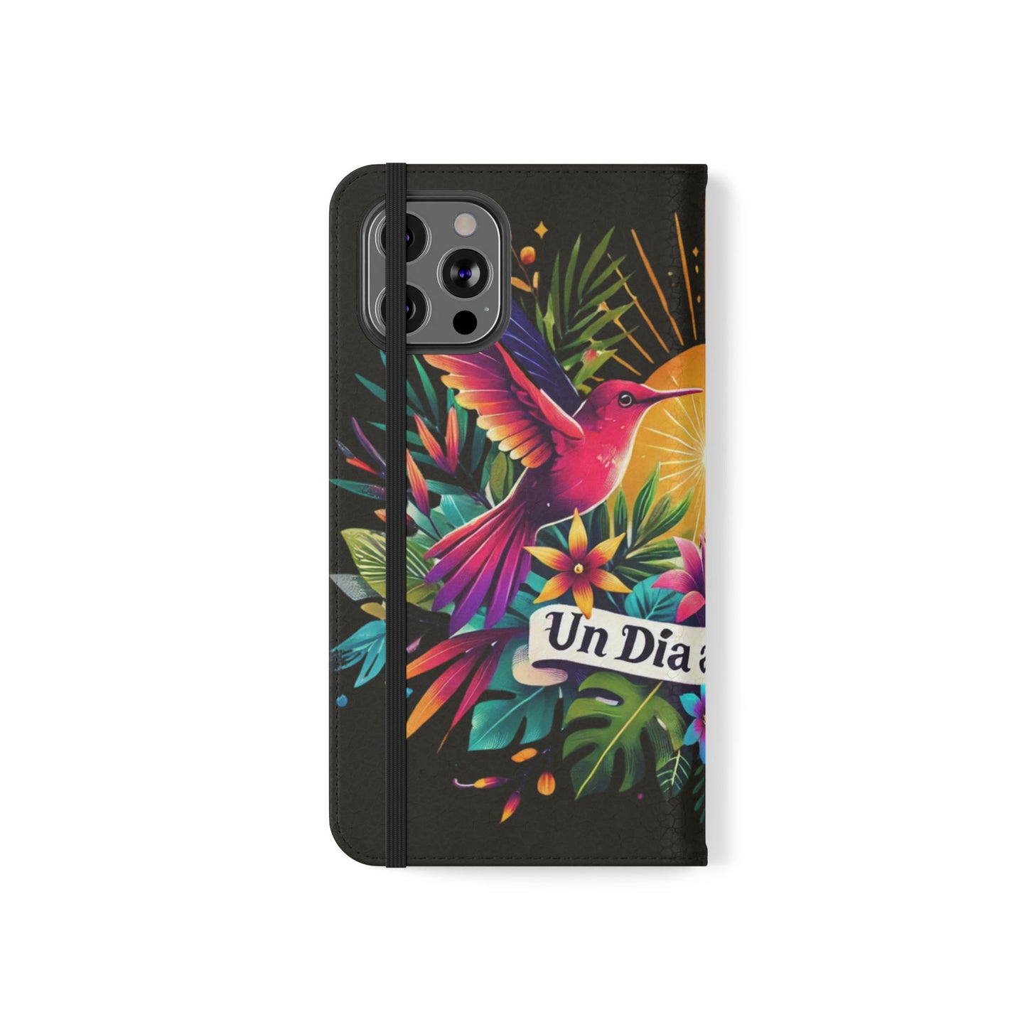 "Un Día a La Vez" Vibrant Midnight Flip Case