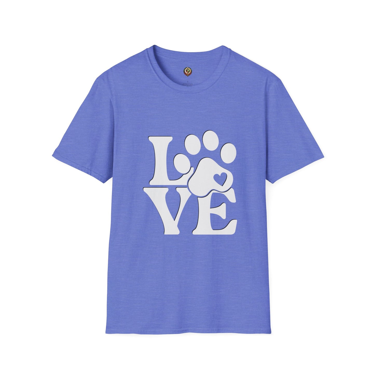 LOVE Paw Print Unisex Softstyle T-Shirt