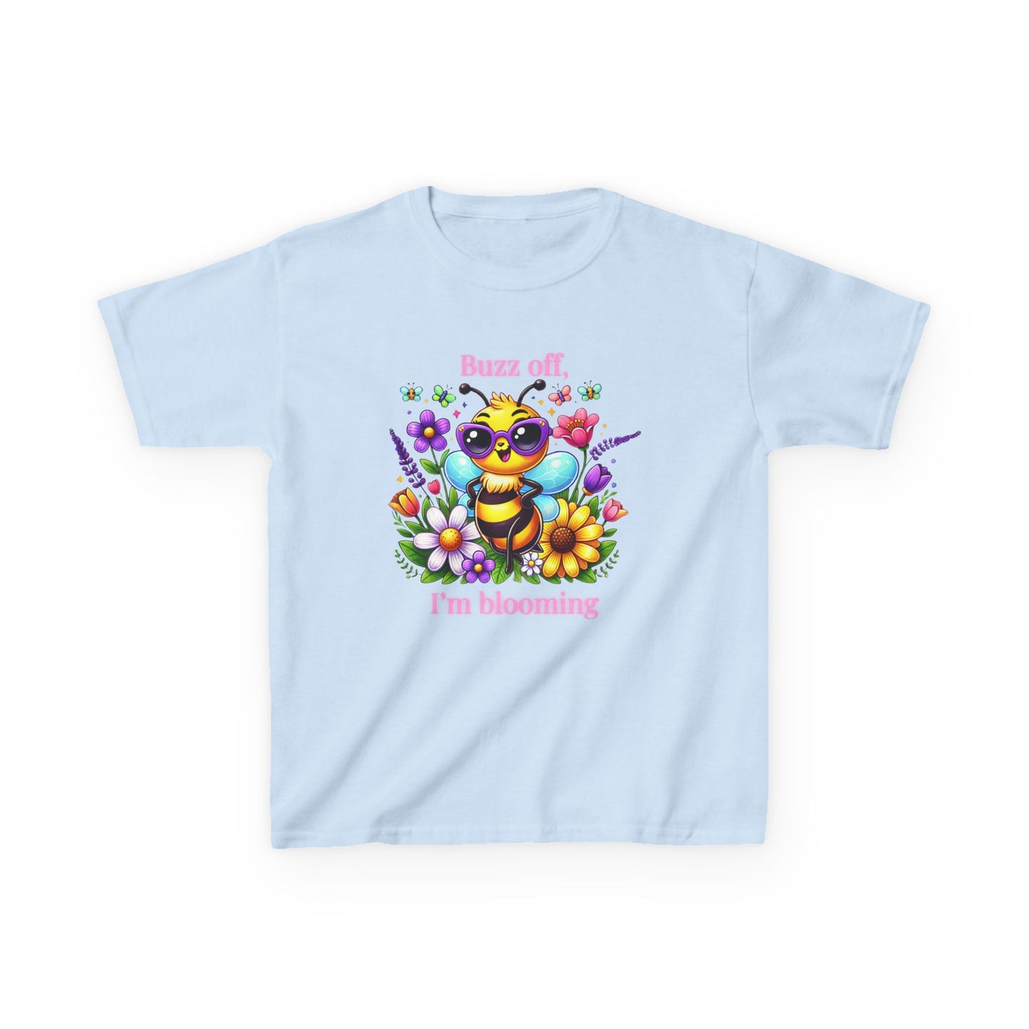 Buzz Off, I’m Blooming–Youth Tee (Night Bloom Edition)