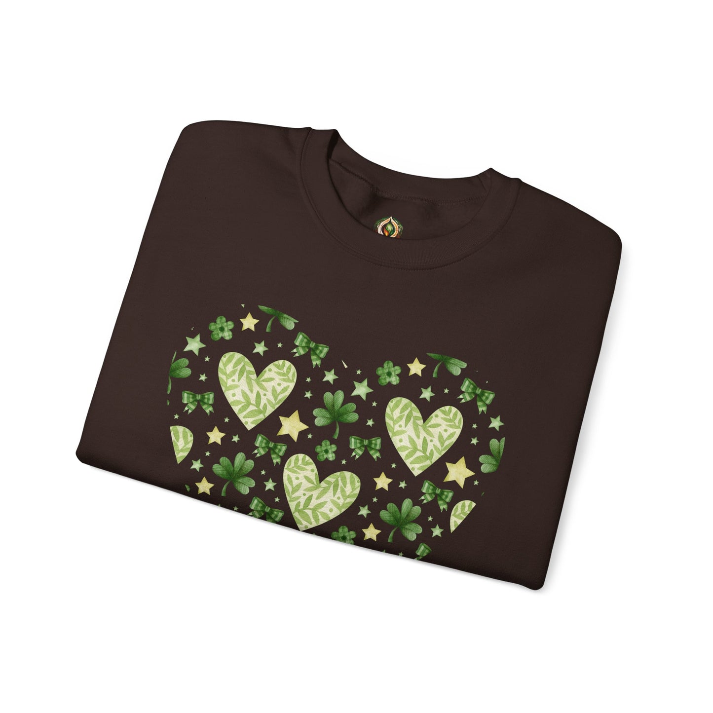 Lucky in Love 🍀💚 St. Patrick’s Day Heart Crewneck Sweatshirt