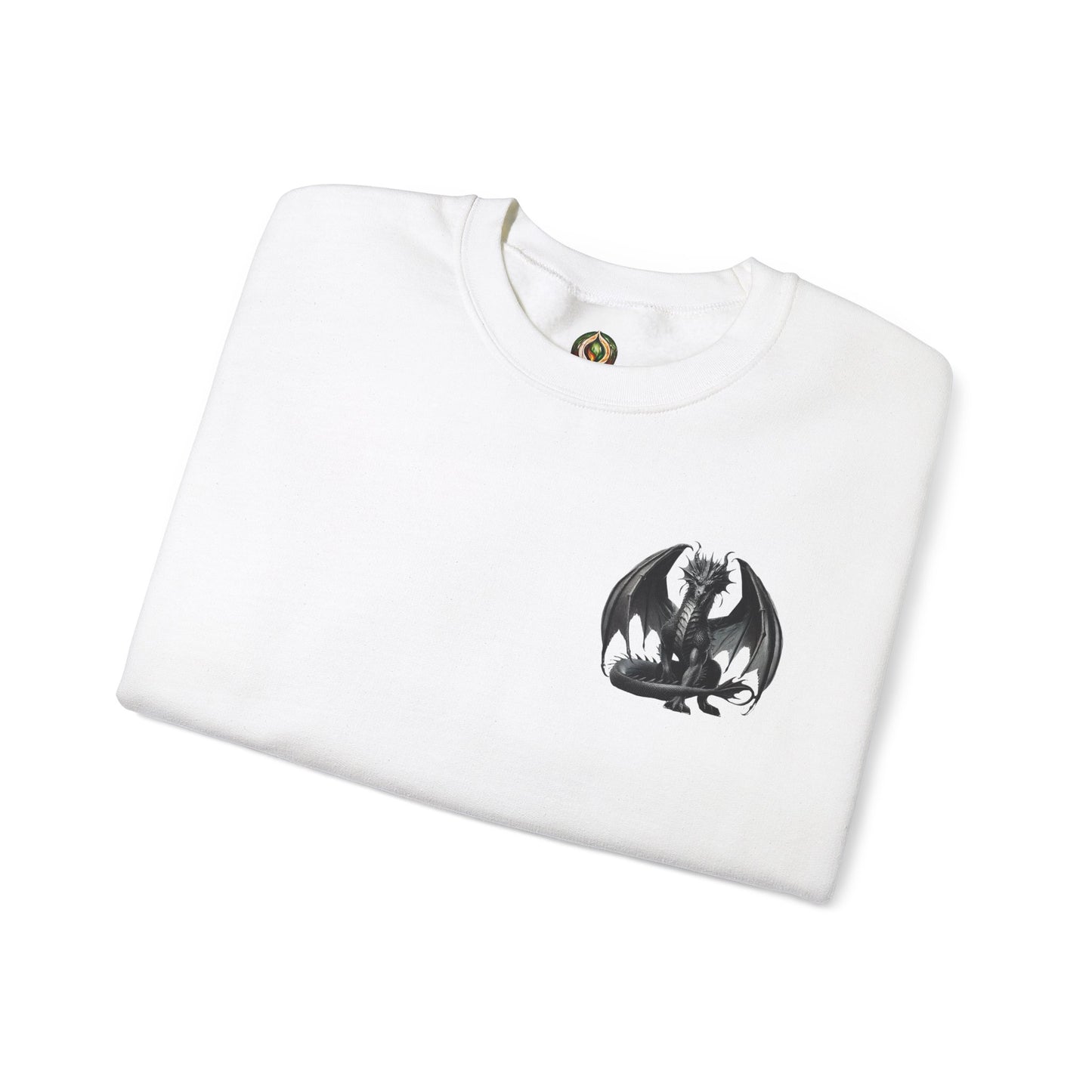 Dragon Emblem Unisex Crewneck Sweatshirt – Cozy Mythical Vibes 🐉