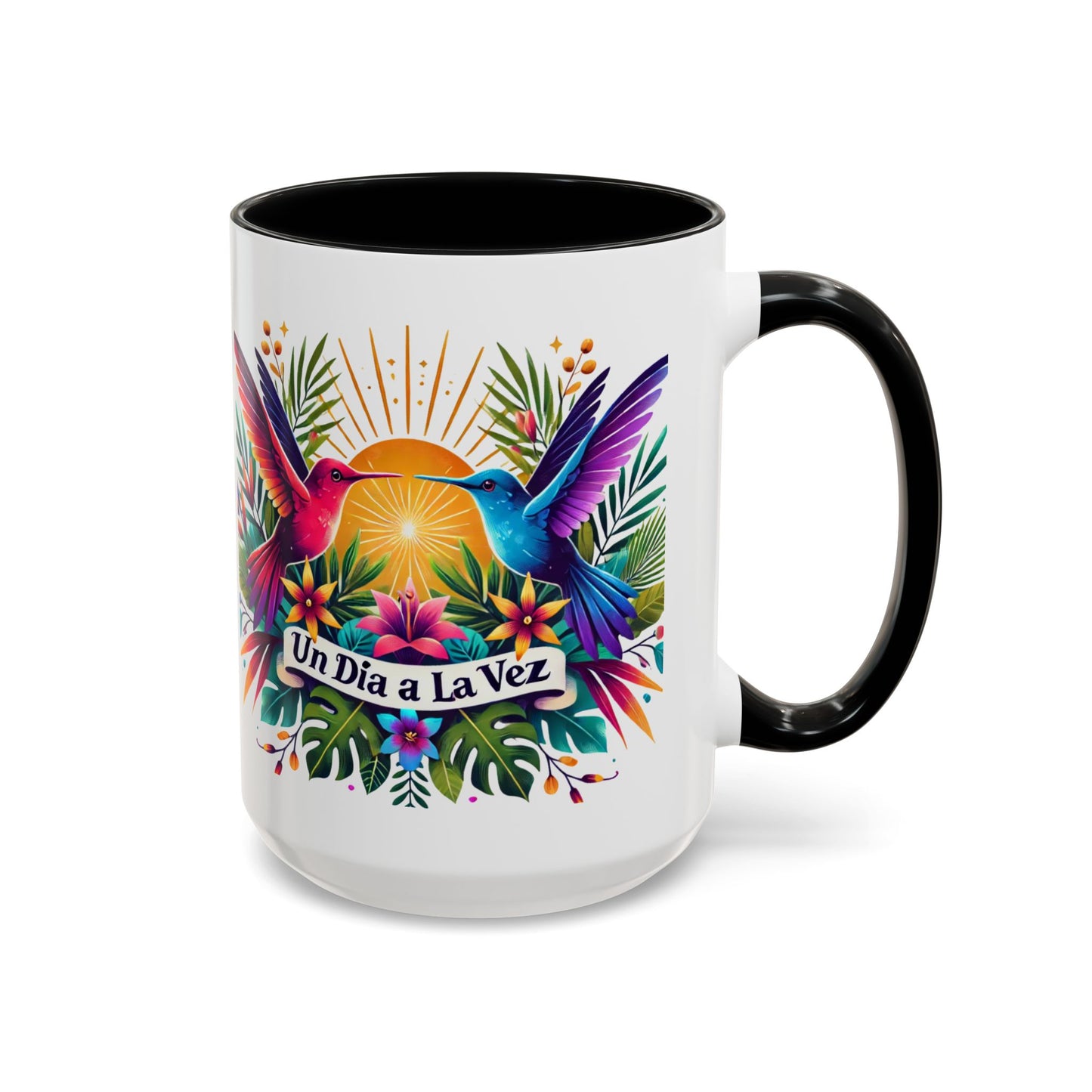 "Un Día a la Vez" Accent Coffee Mug (11oz, 15oz)