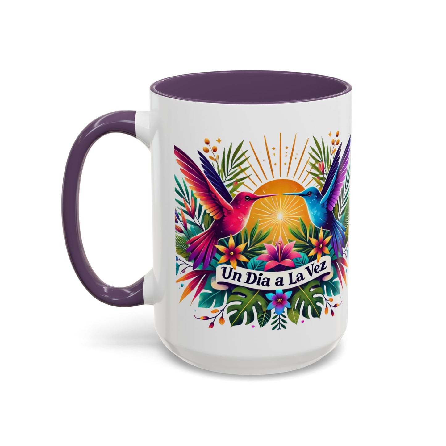 "Un Día a la Vez" Accent Coffee Mug (11oz, 15oz)
