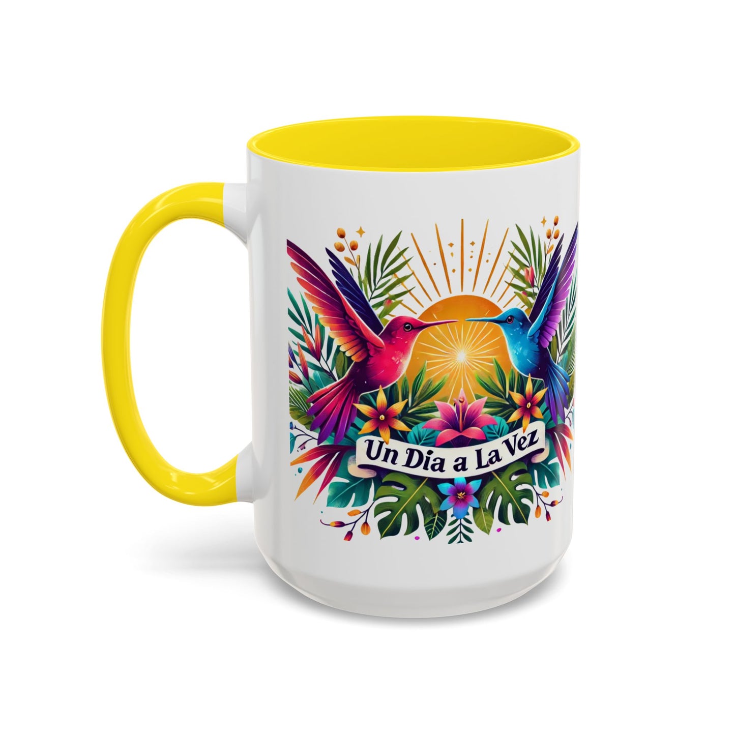 "Un Día a la Vez" Accent Coffee Mug (11oz, 15oz)