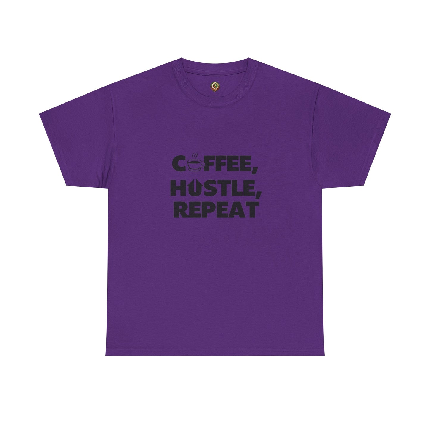 "Coffee, Hustle, Repeat" Unisex Heavy Cotton Tee