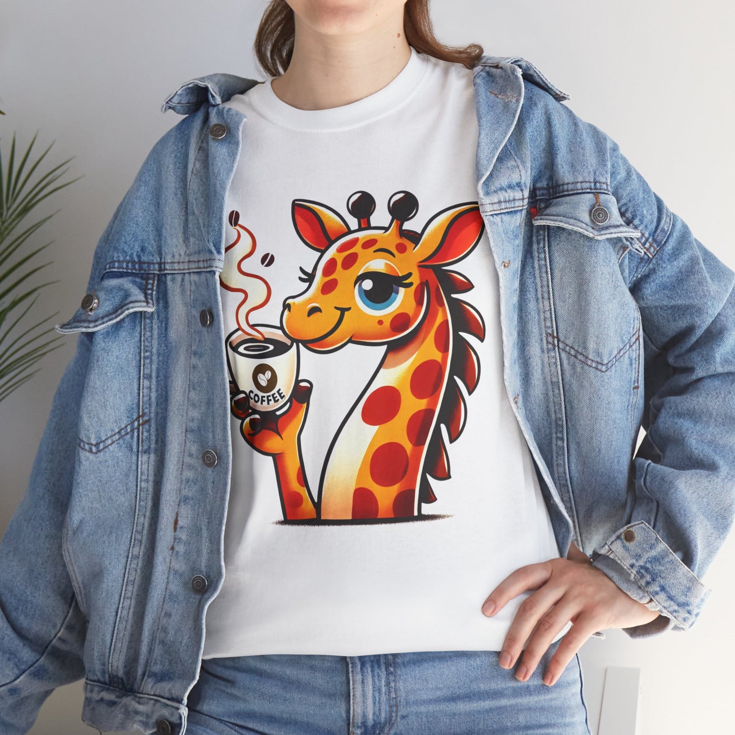 "Sassy Giraffe Coffee Lover" Unisex Tee