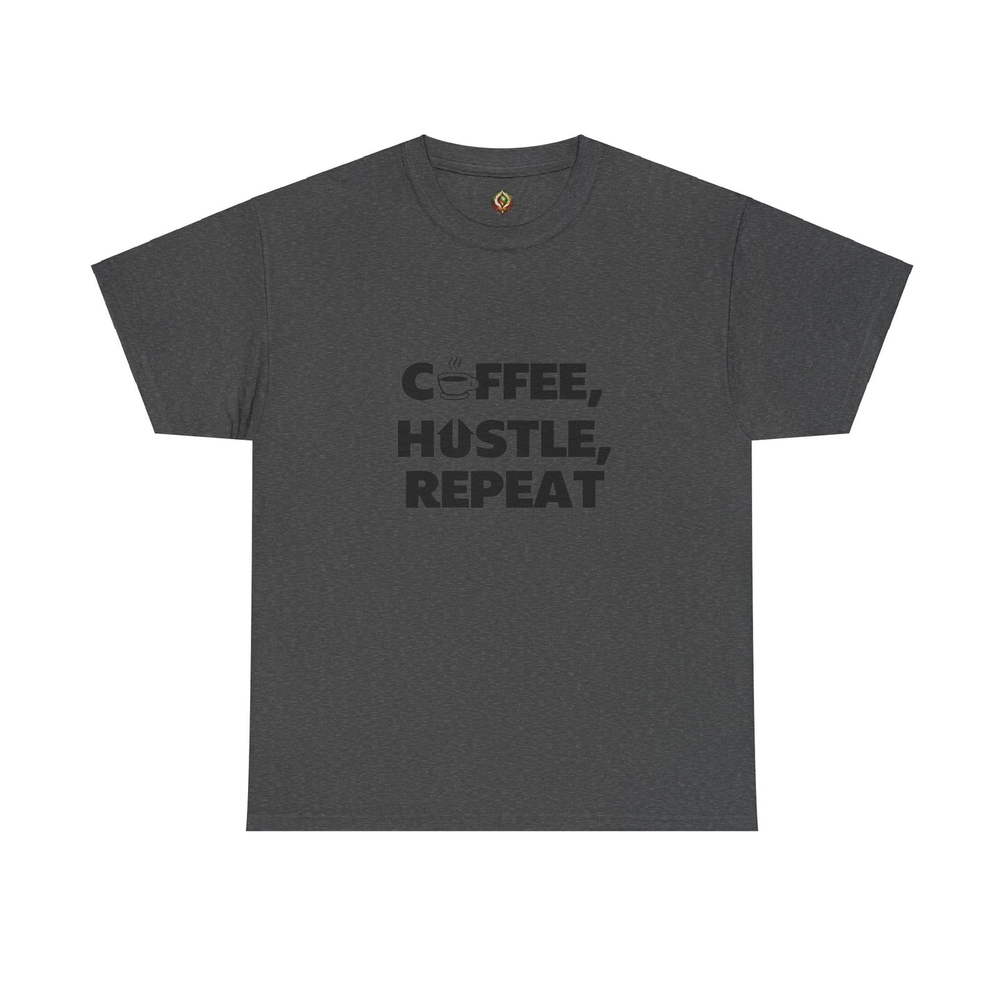 "Coffee, Hustle, Repeat" Unisex Heavy Cotton Tee