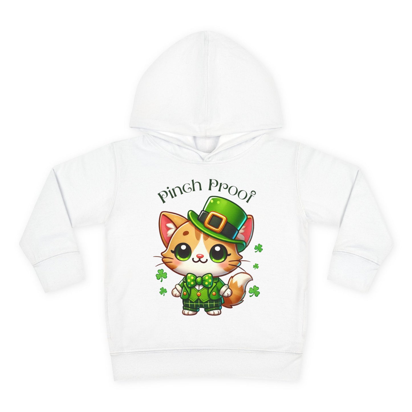 Pinch Proof Toddler Hoodie – St. Patrick’s Day Lucky Cat 🍀😺