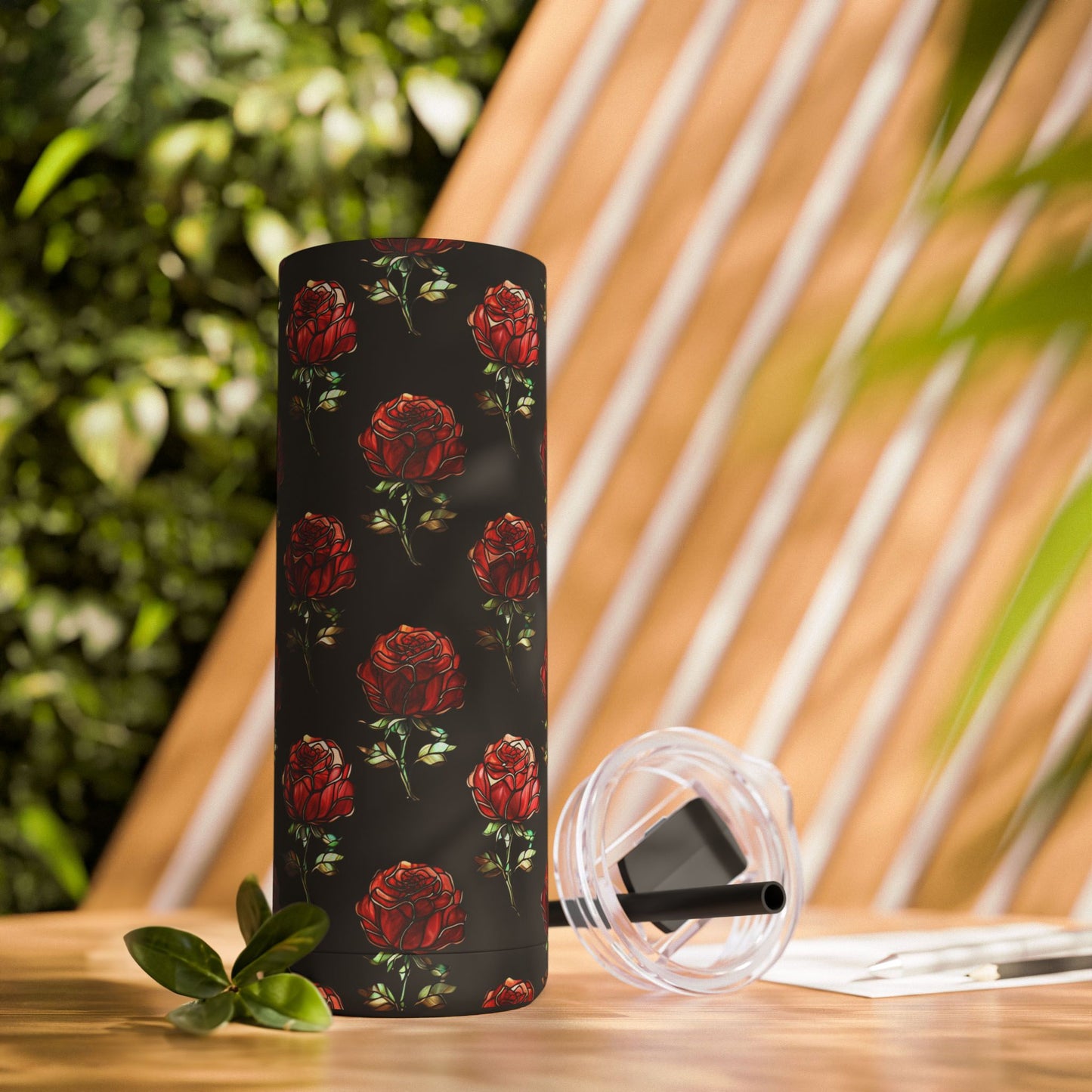 "Timeless Roses" Skinny Matte Tumbler, 20oz
