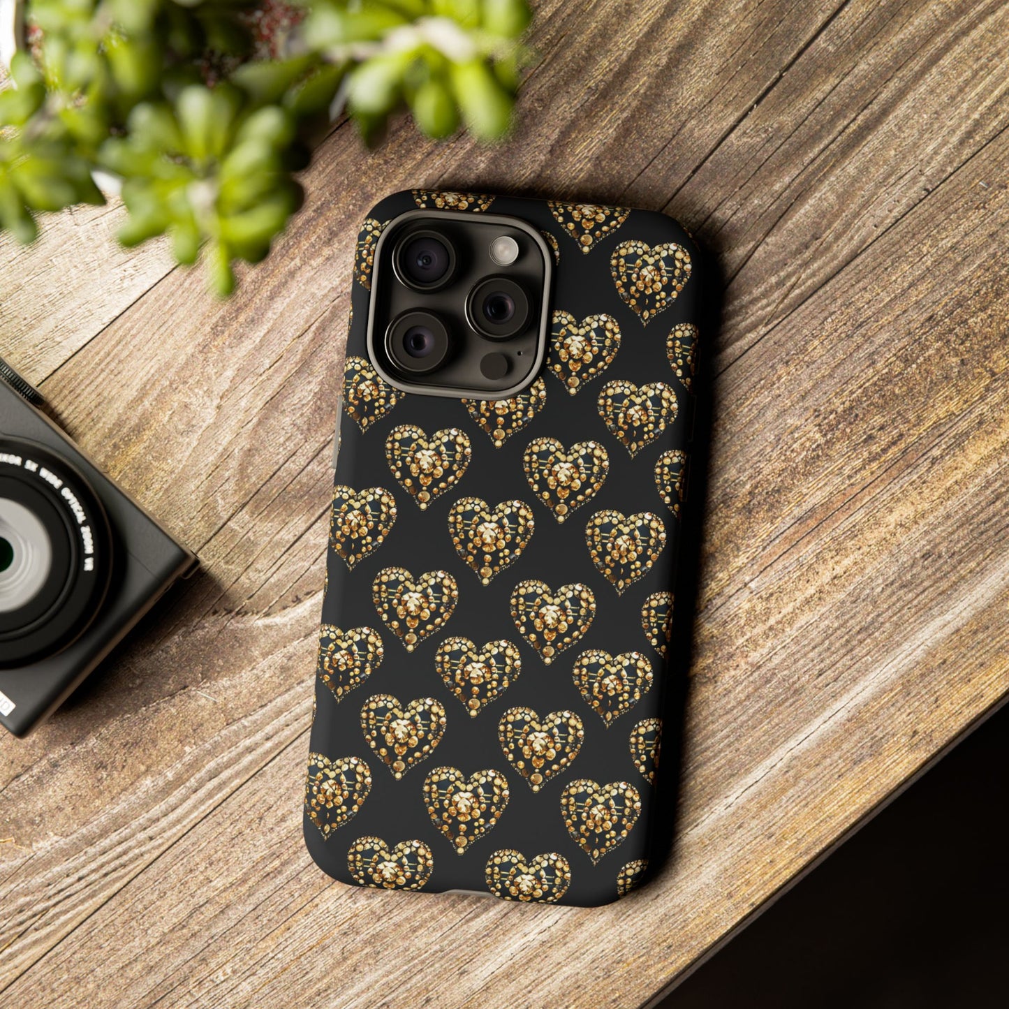 Golden Heart Luxe Phone Case