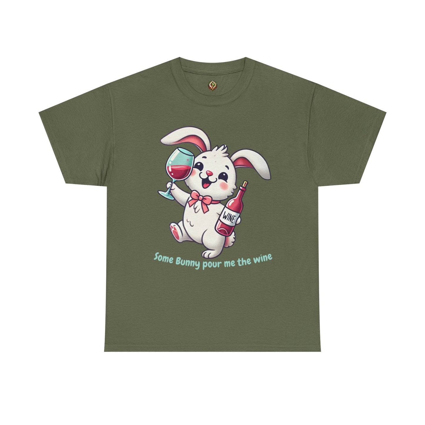 Some Bunny Pour Me the Wine – Unisex Heavy Cotton Tee 🐰🍷