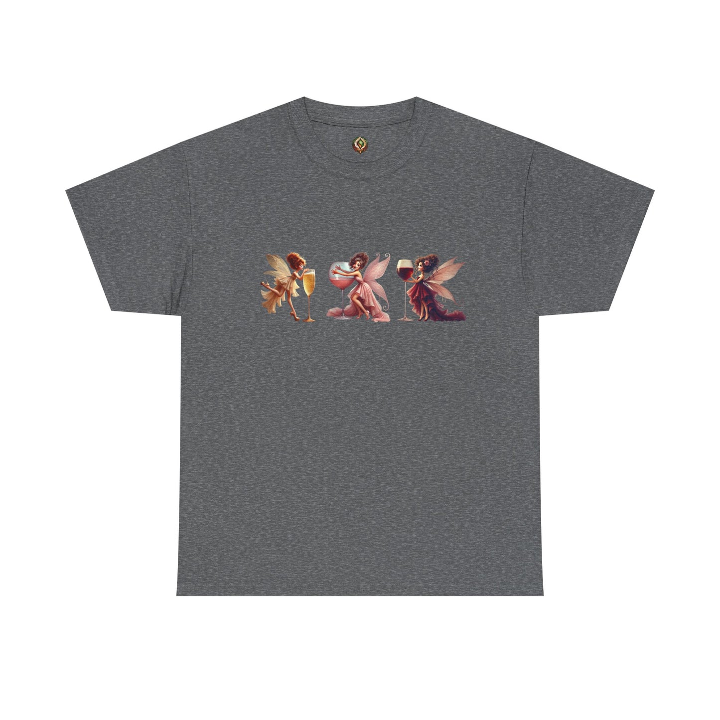 Spirited Sips & Whimsy Wings β Unisex Heavy Cotton Tee