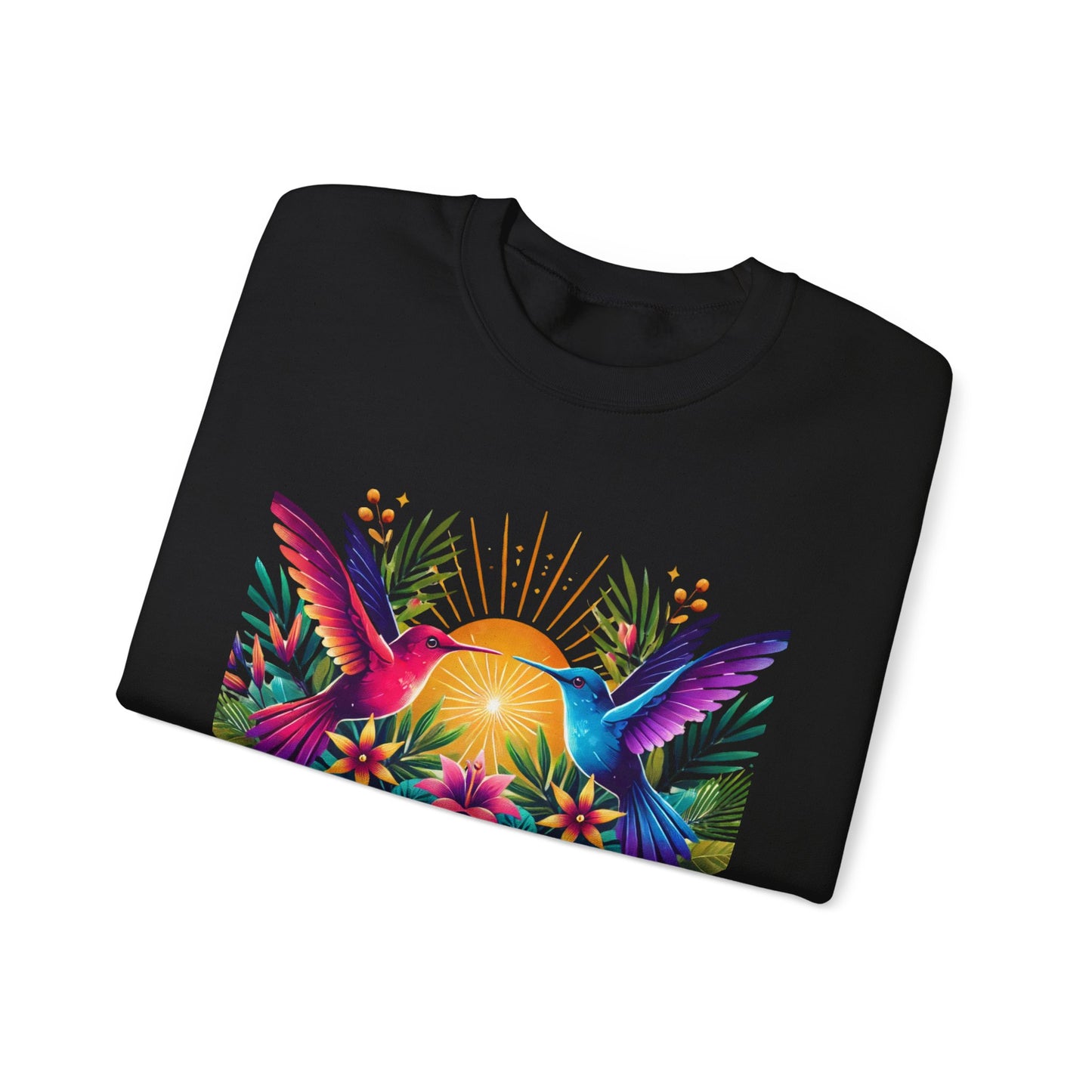 "Un Día a La Vez" Tropical Sunrise Crewneck Sweatshirt