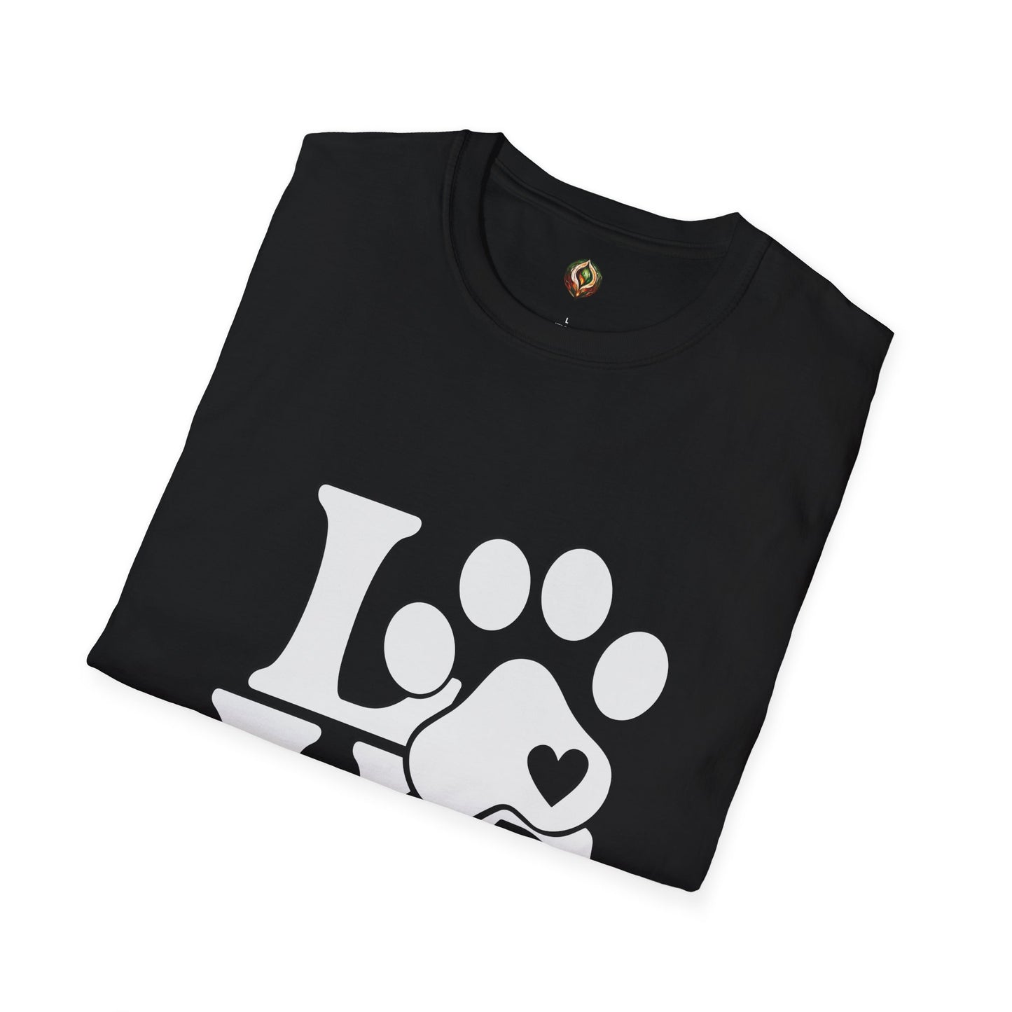 LOVE Paw Print Unisex Softstyle T-Shirt
