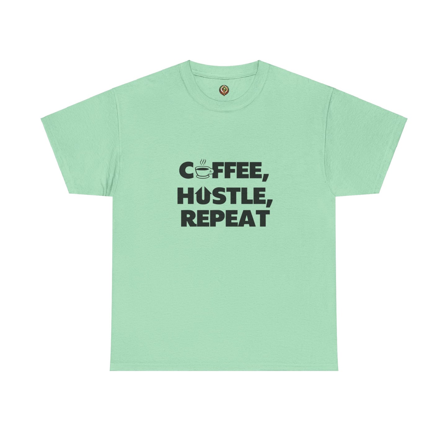 "Coffee, Hustle, Repeat" Unisex Heavy Cotton Tee
