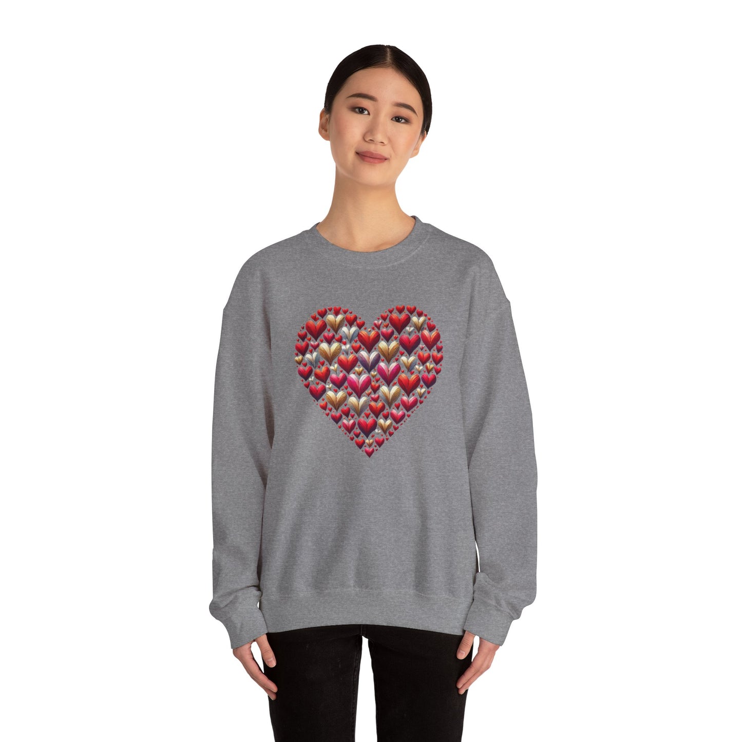 Love, Layers, & Cozy Vibes Unisex Crewneck Sweatshirt