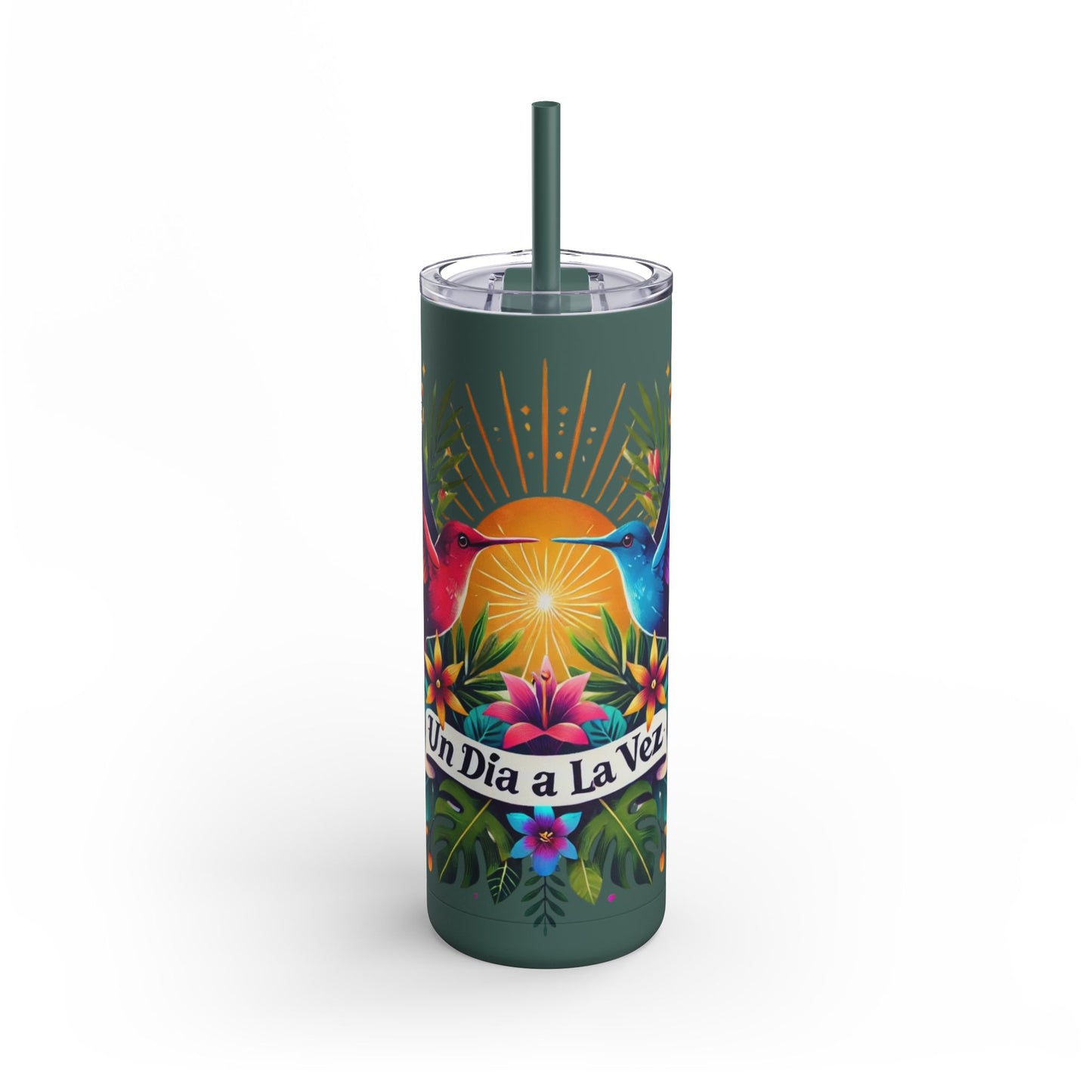 "Un Día a La Vez" Skinny Tumbler (20oz)