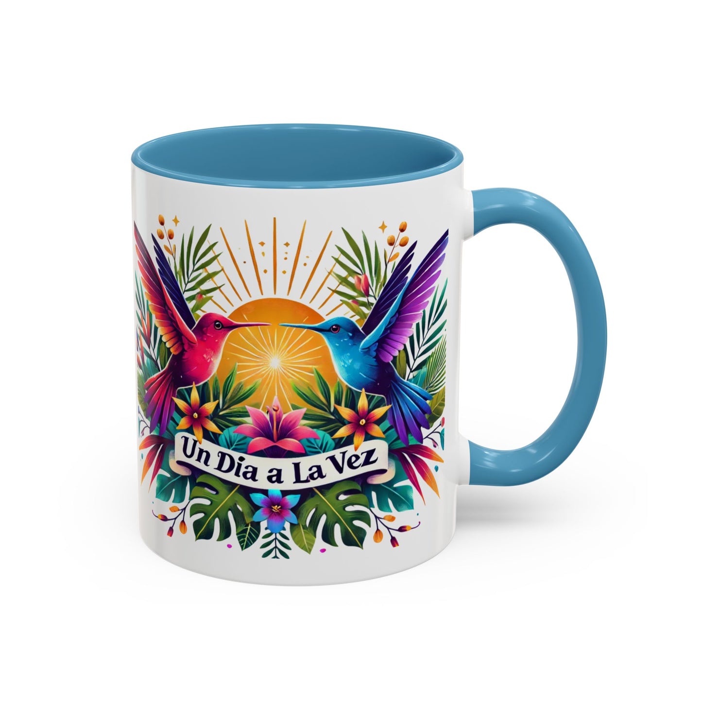 "Un Día a la Vez" Accent Coffee Mug (11oz, 15oz)