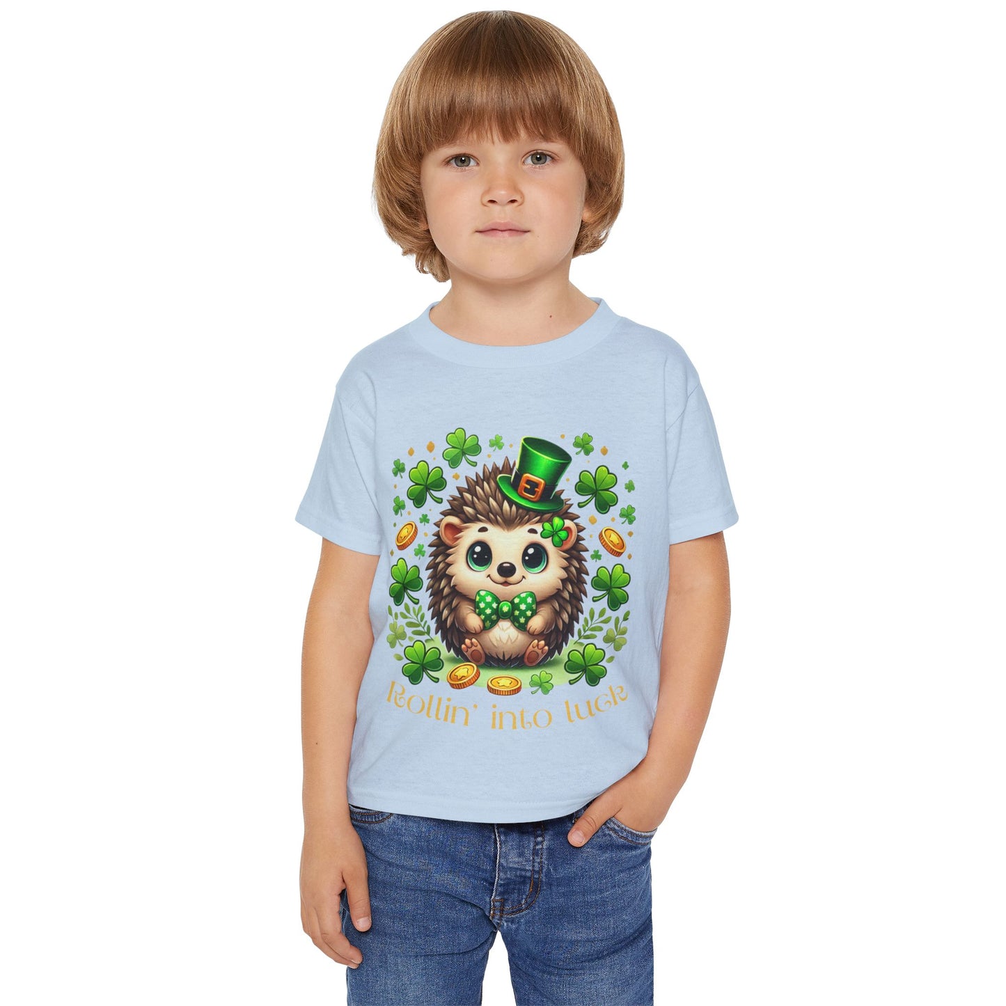 Rollin' Into Luck Toddler Tee – St. Patrick’s Day Hedgehog 🍀🦔