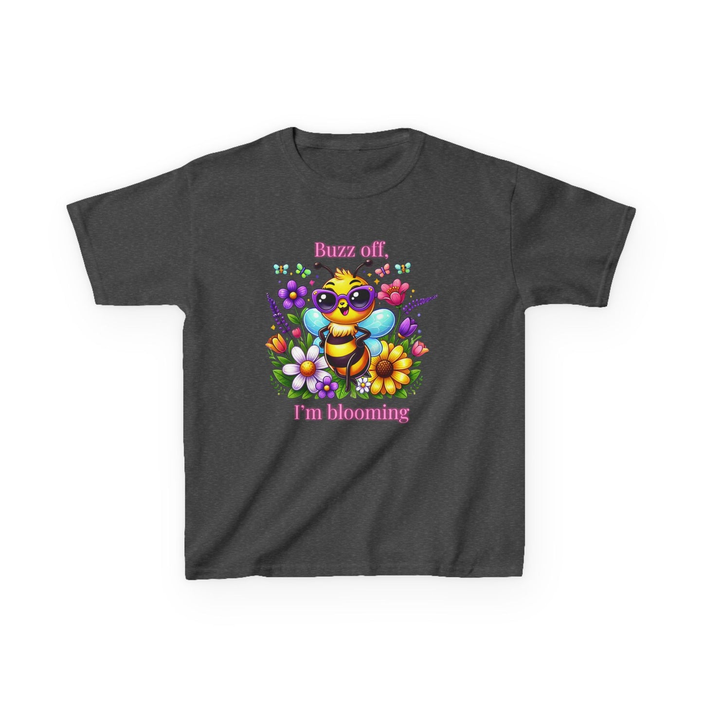 Buzz Off, I’m Blooming–Youth Tee (Night Bloom Edition)