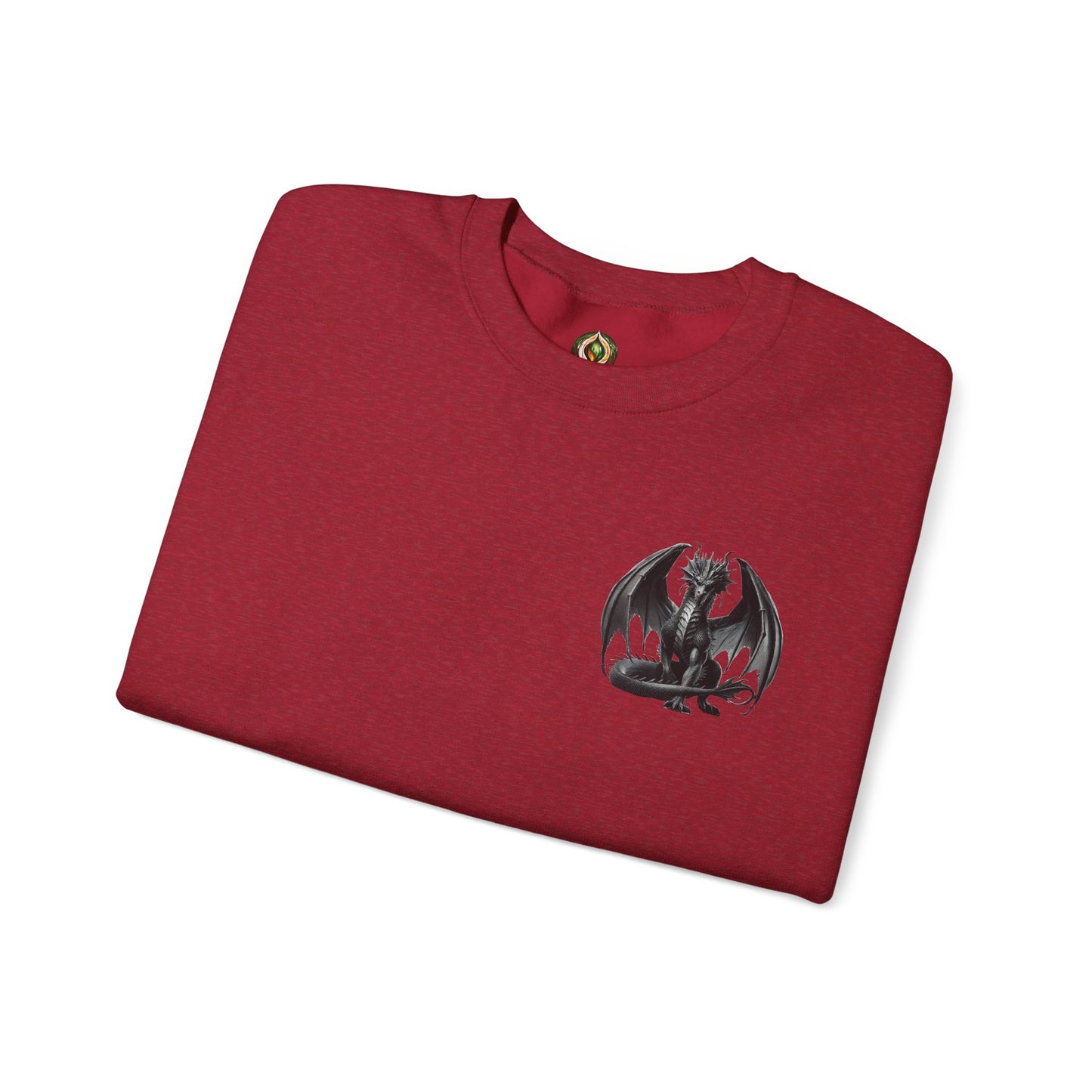 Dragon Emblem Unisex Crewneck Sweatshirt – Cozy Mythical Vibes 🐉