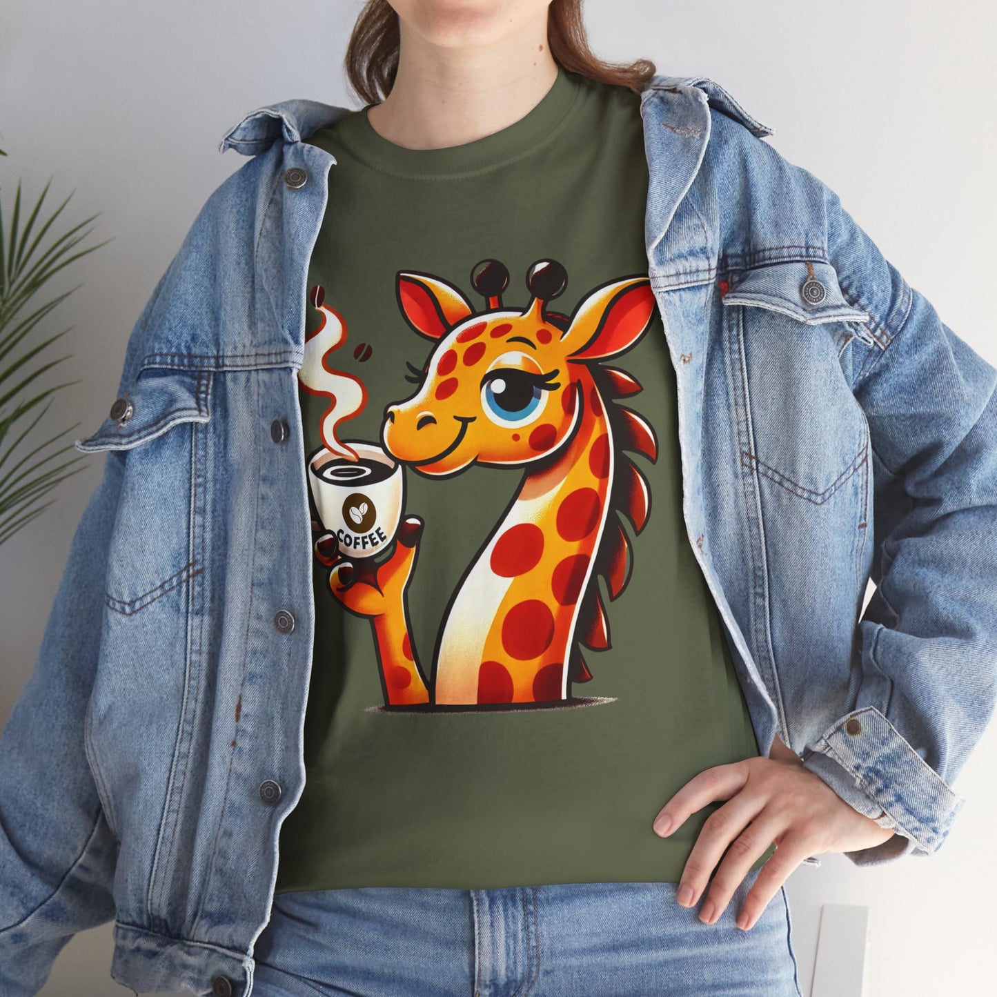 "Sassy Giraffe Coffee Lover" Unisex Tee