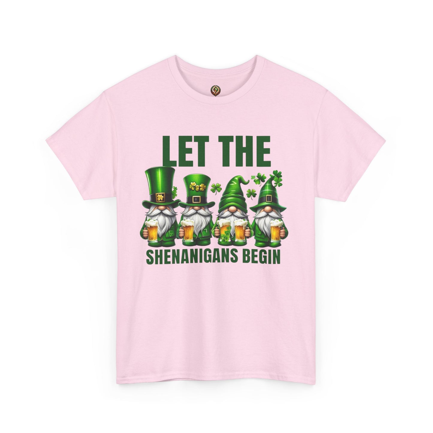 Let the Shenanigans Begin 🍀 Leprechaun Gnome St. Patrick’s Day Unisex Tee
