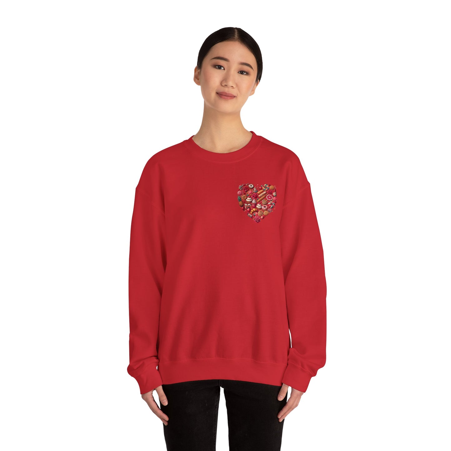 "Love in Every Stitch" Crewneck Sweatshirt