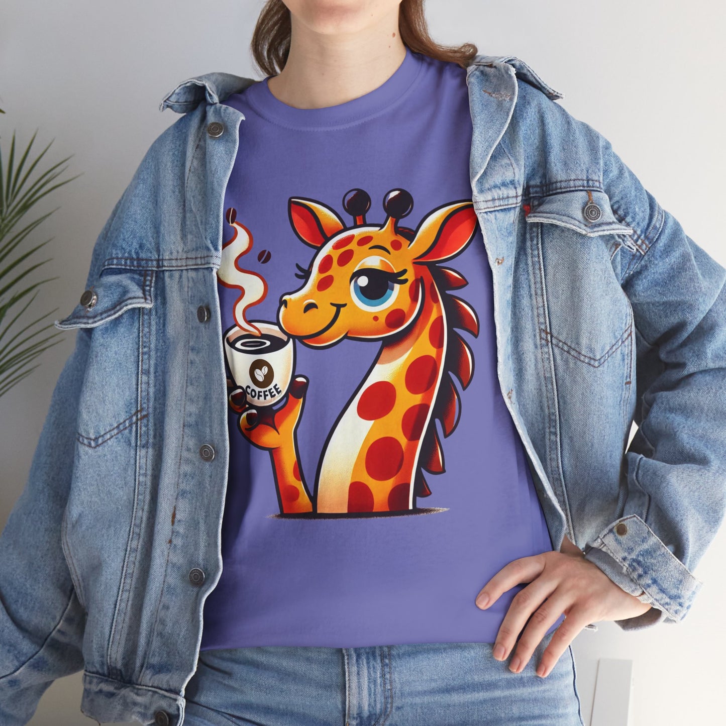 "Sassy Giraffe Coffee Lover" Unisex Tee