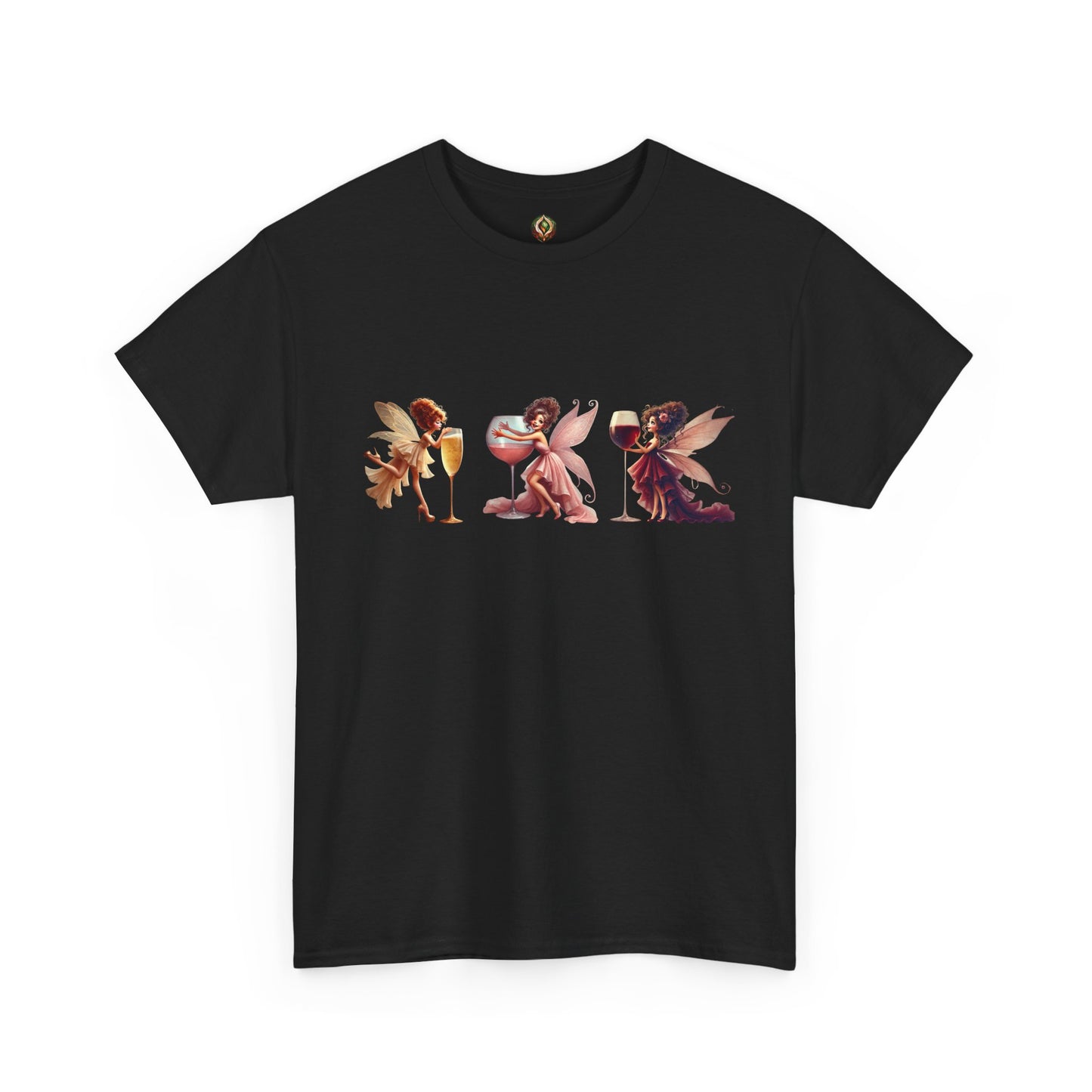 Spirited Sips & Whimsy Wings β Unisex Heavy Cotton Tee