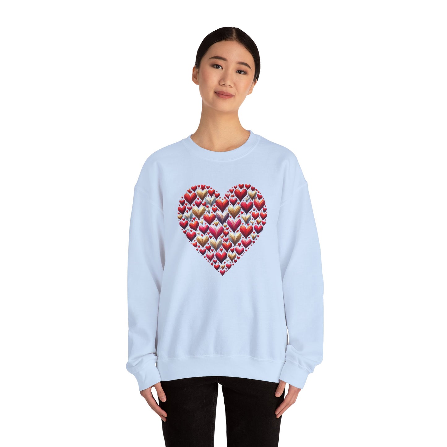 Love, Layers, & Cozy Vibes Unisex Crewneck Sweatshirt