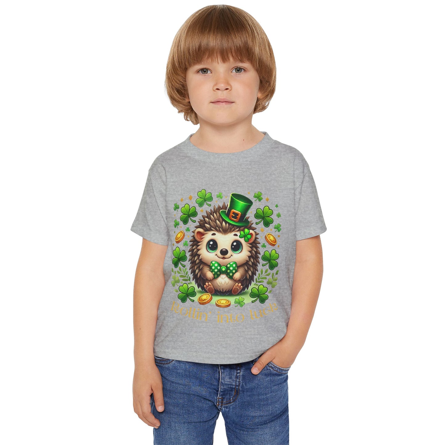 Rollin' Into Luck Toddler Tee – St. Patrick’s Day Hedgehog 🍀🦔