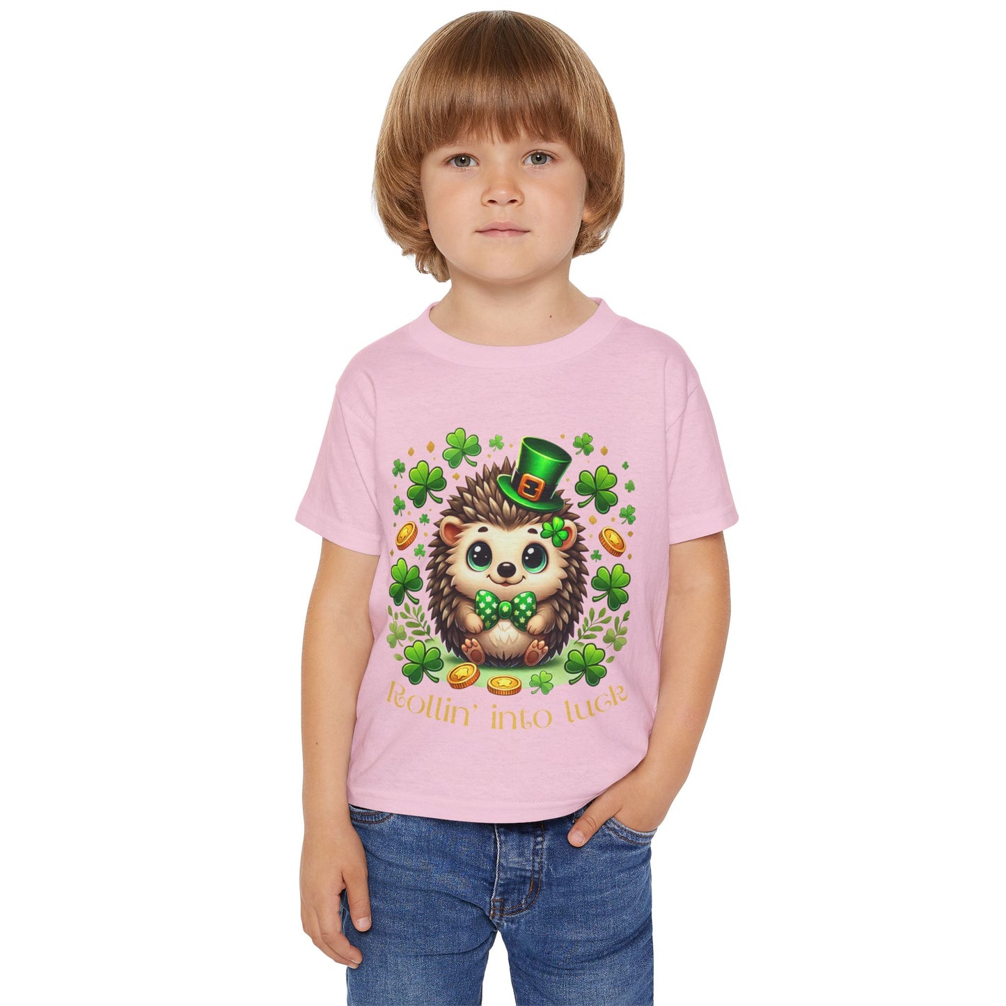 Rollin' Into Luck Toddler Tee – St. Patrick’s Day Hedgehog 🍀🦔