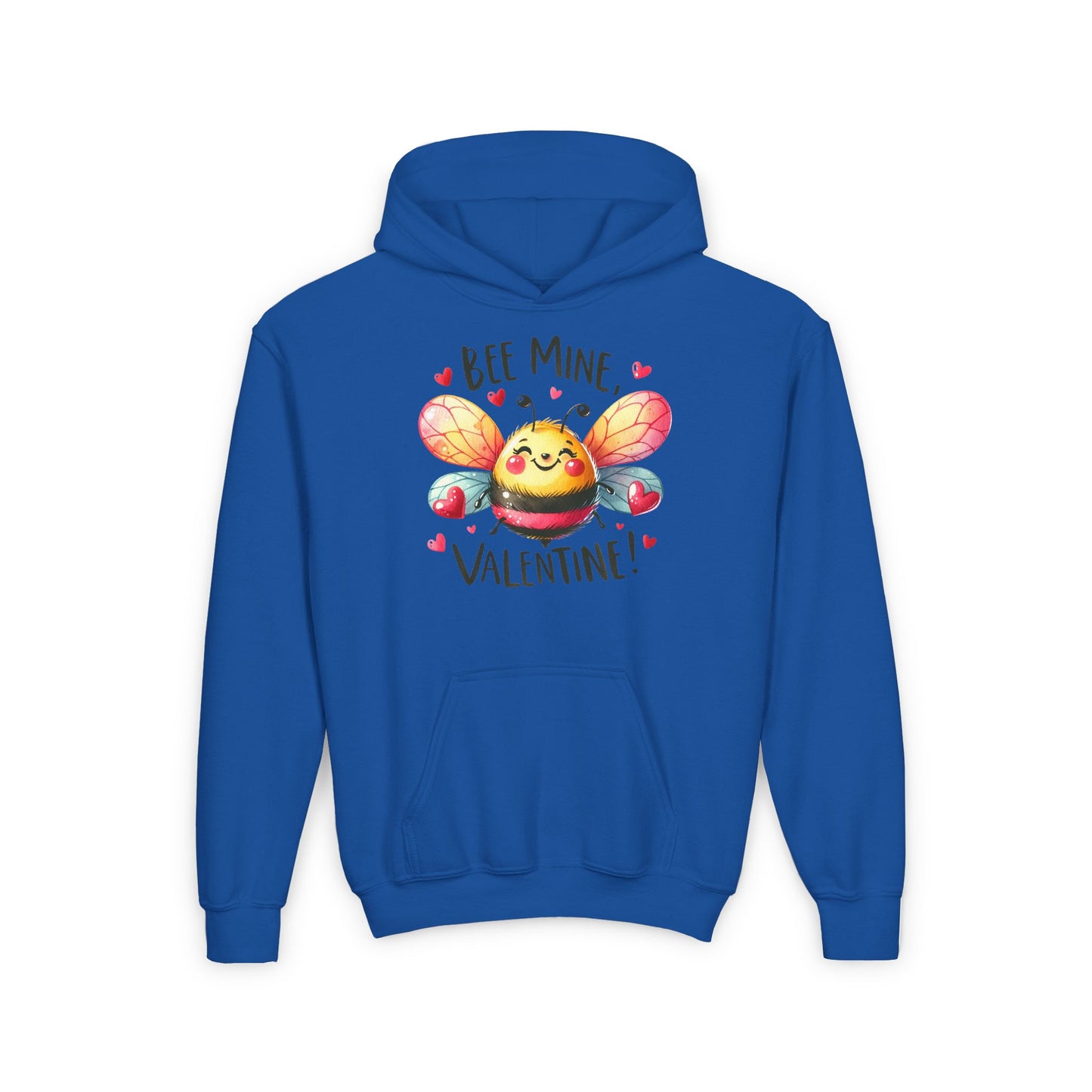 Bee Mine Valentine Youth Hoodie