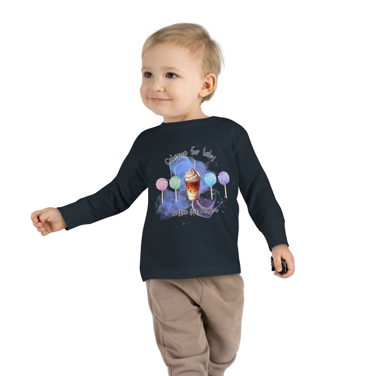 Cakepop & Coffee Toddler Long Sleeve Tee – Sweet Moments, Cozy Comfort